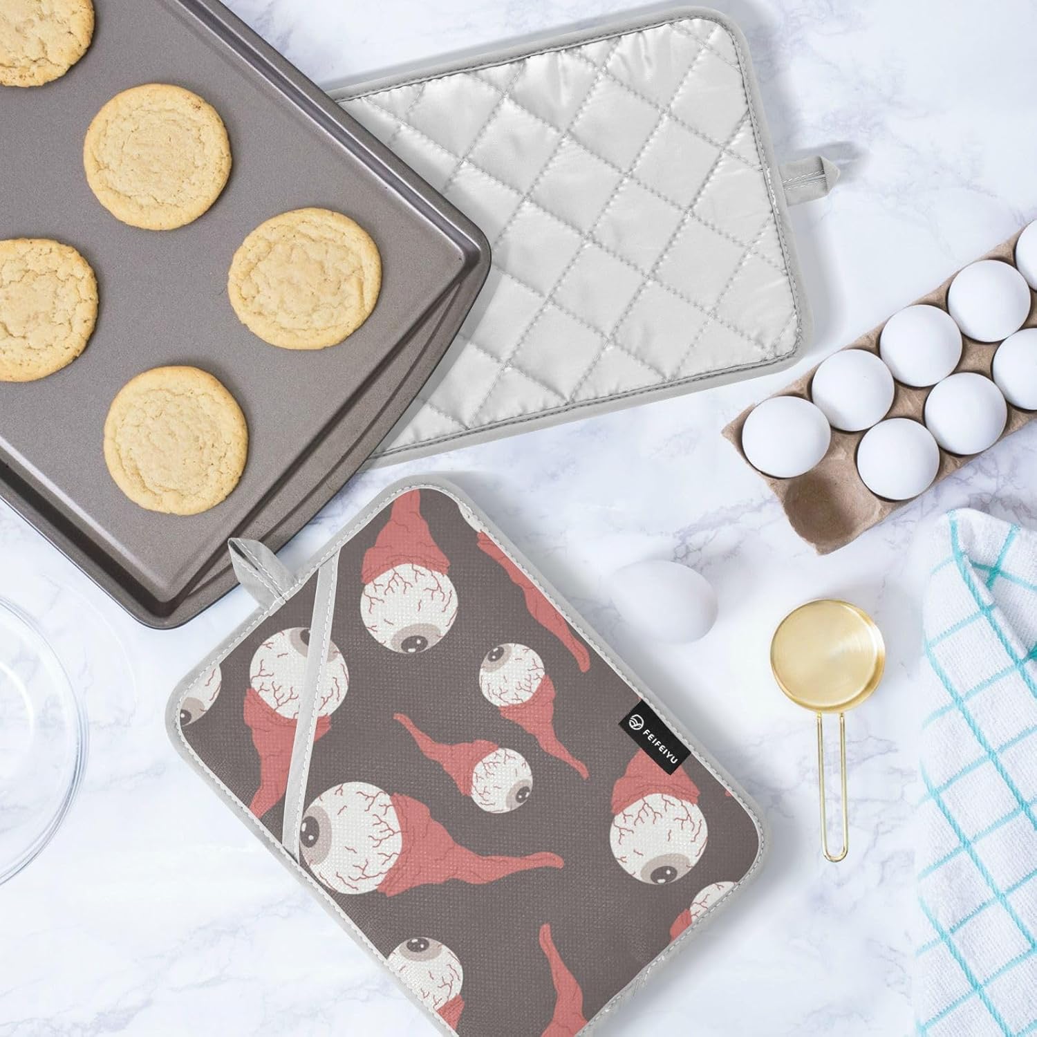 Halloween 2-Piece Pot Holder Set with Pockets
