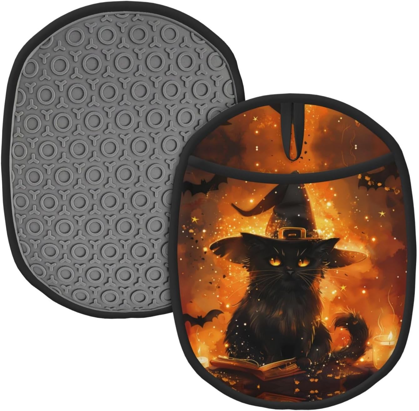 Premium Silicone Pot Holders with Halloween Design