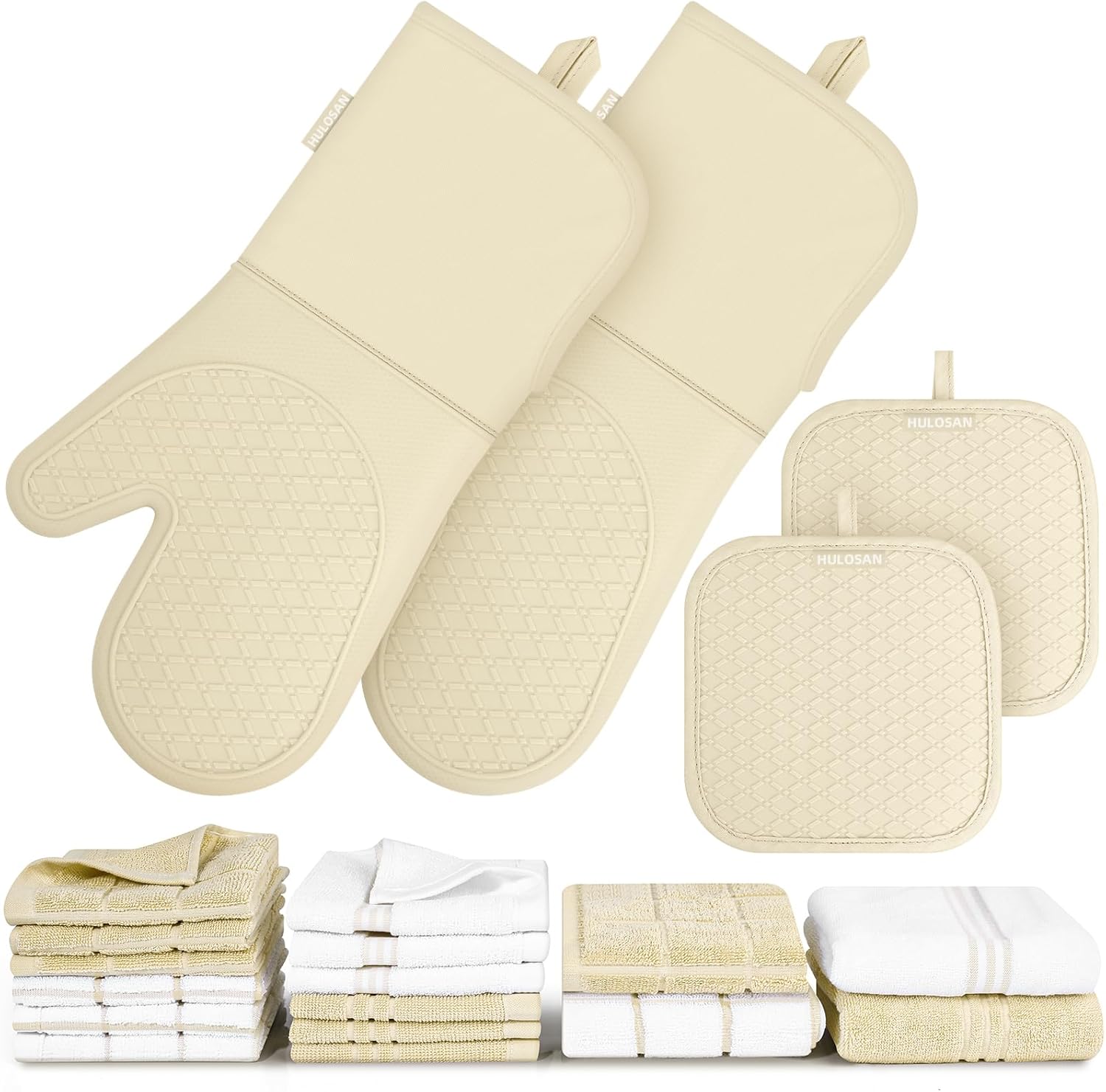High-Quality Silicone Oven Mitts Pot Holder Soft Heat Resistant Kitchen Essential