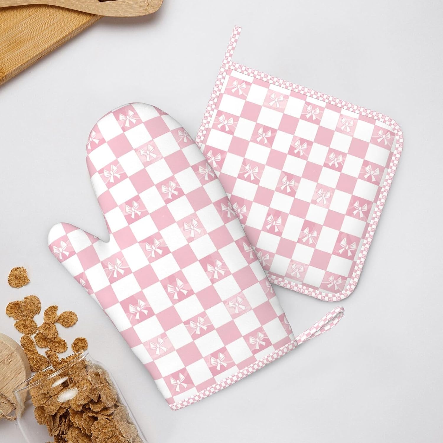 Premium Heat-Resistant Oven Mitts Set of 4