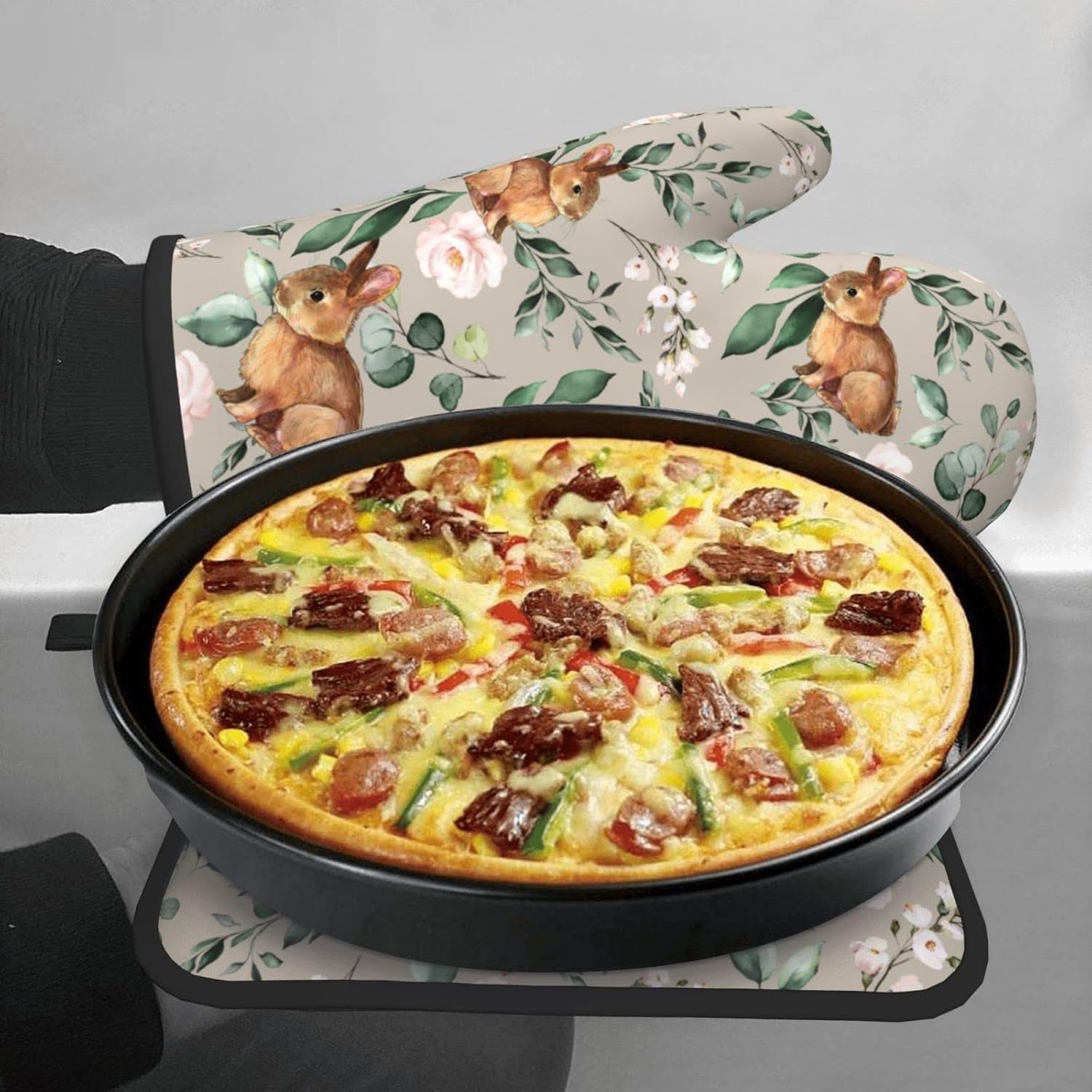 Cute Bunnies Heat Resistant Pot Holder