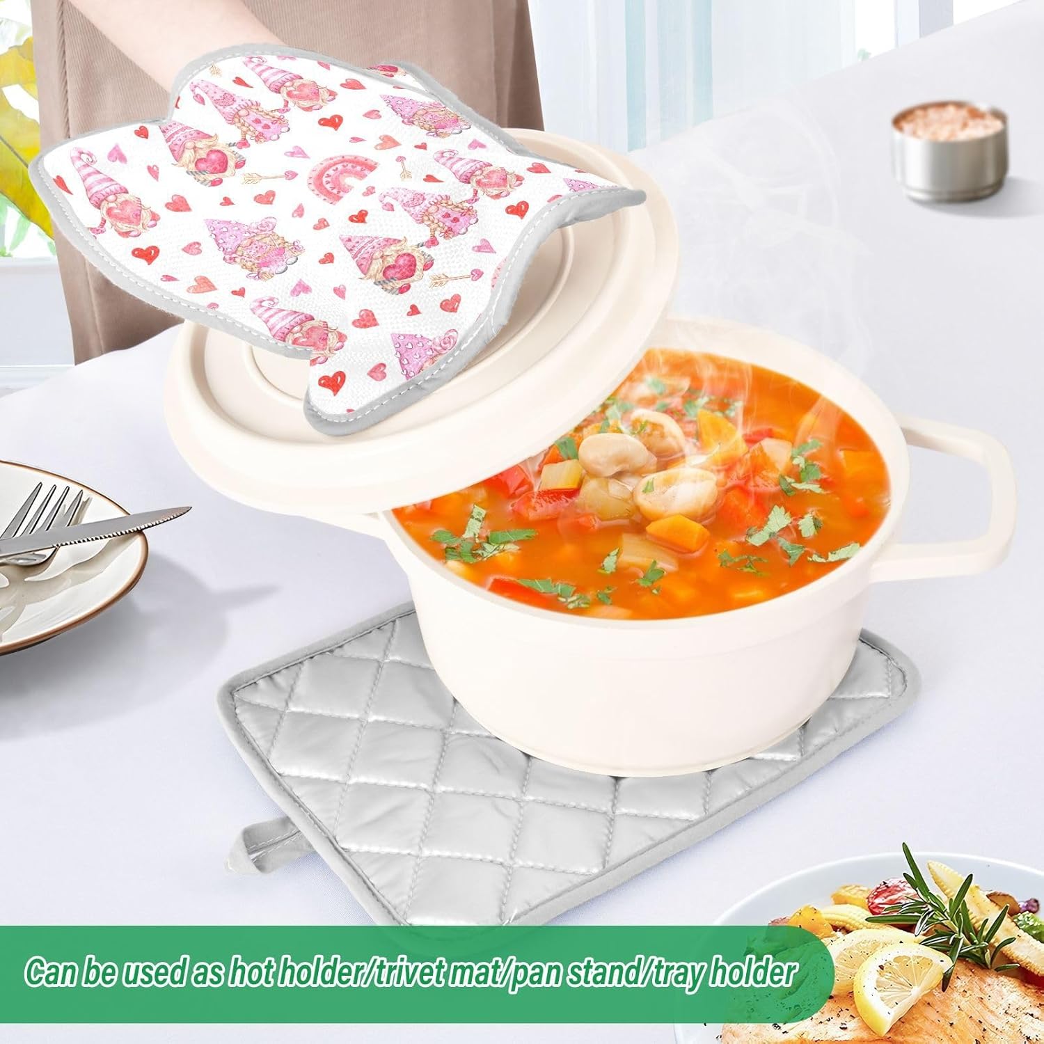 Gnomes Pot Holder 2-Pack Heat Resistant