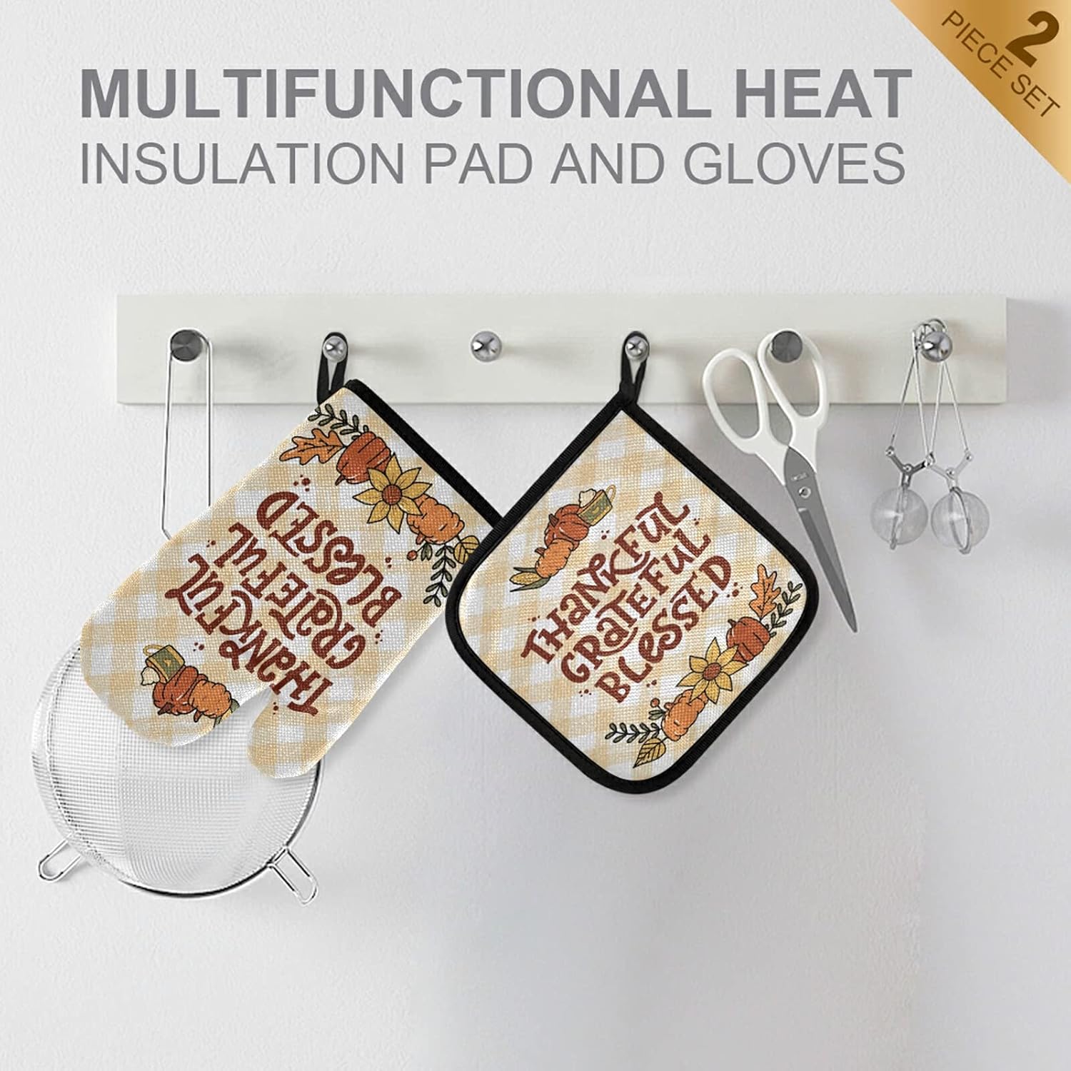 Grateful Globes Oven Mitt Set