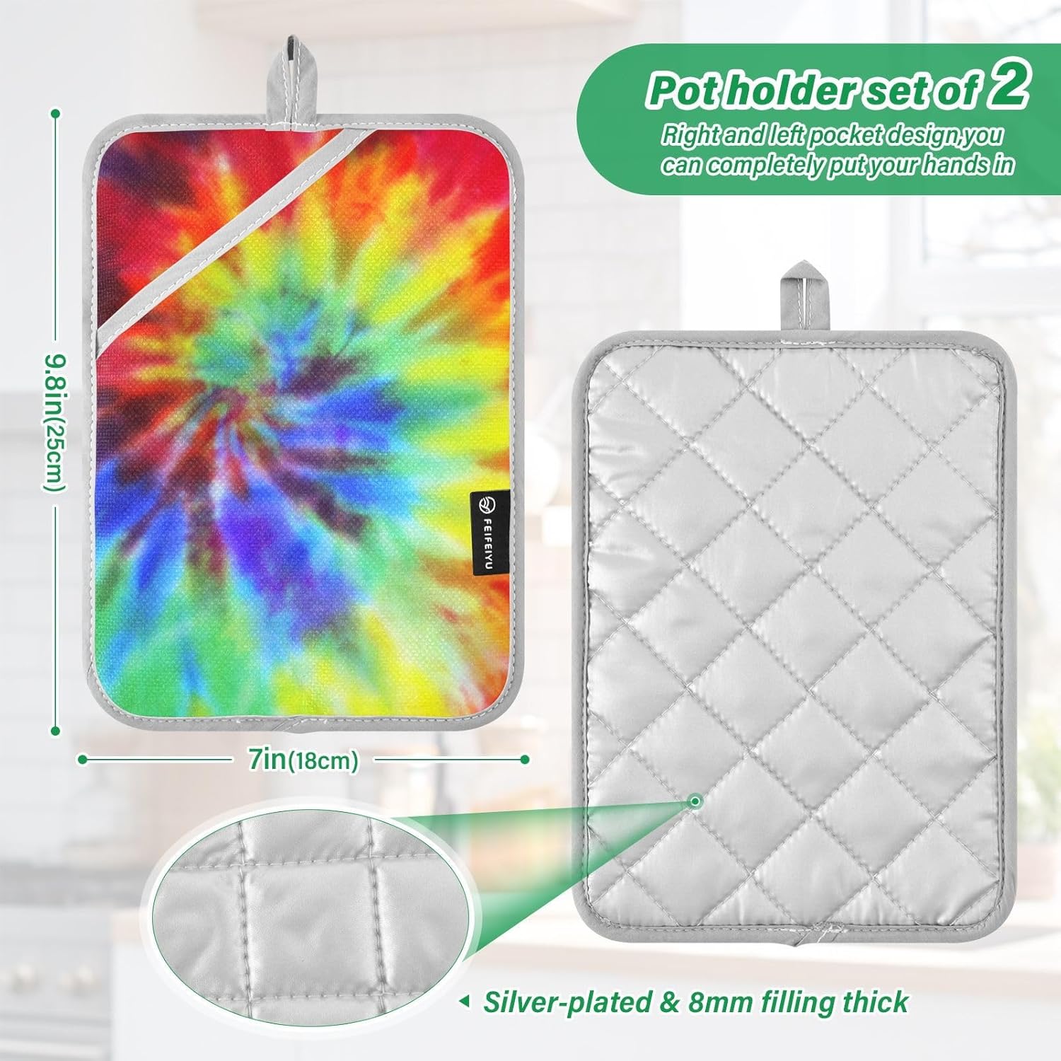 Daltzium Potholder Tie Dye Set