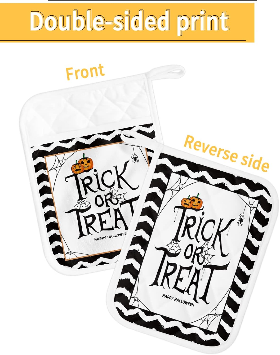 Elevate Your Halloween Game with Our Trick or Treat Pot Holders