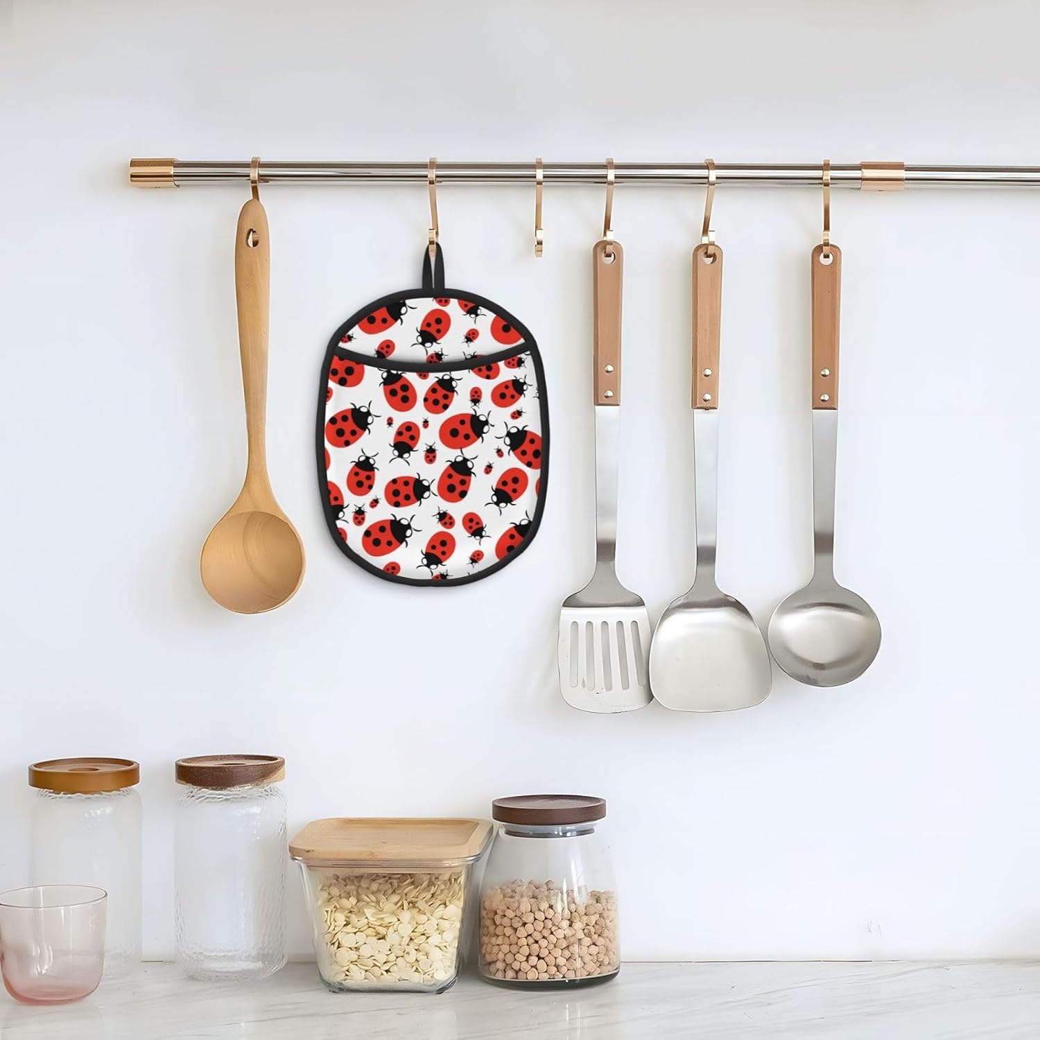Wont-Ignore Spring silicone oven mitt set for Kitchen