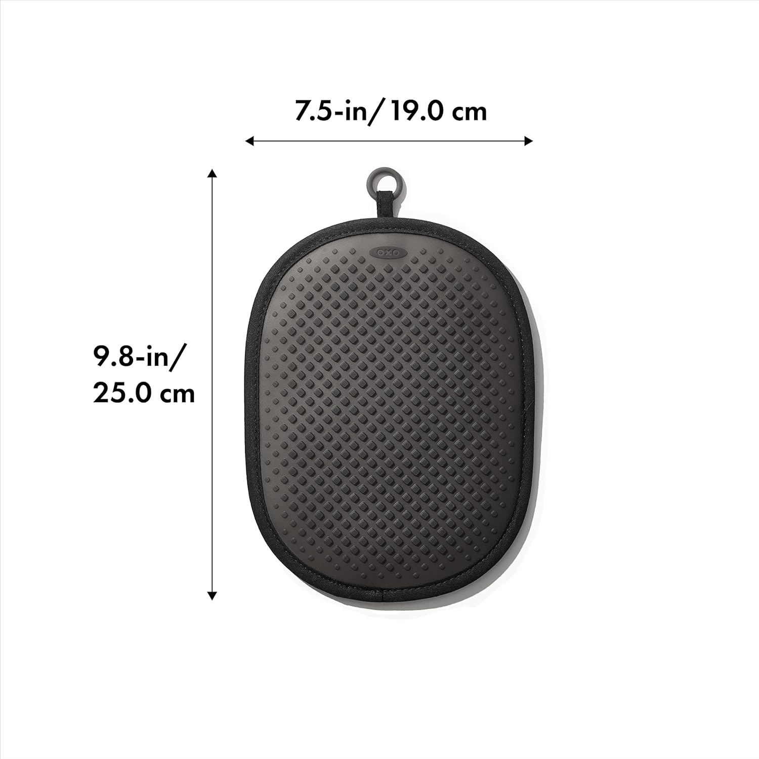 OXO Good Grips Non-Slip Silicone Pot Holder Black - Heat-Resistant Durable