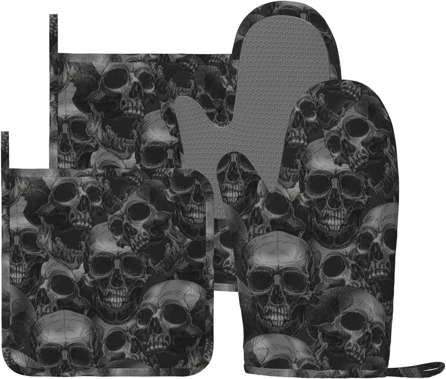 Premium Halloween Horror Oven Mitts for Safe Cooking