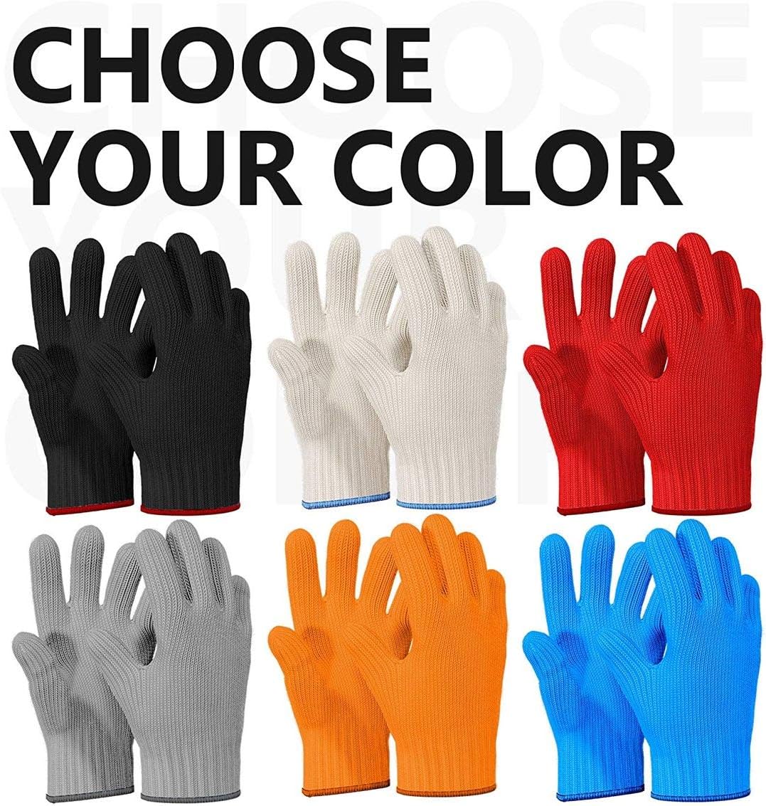 Double Set Heat-Resistant Oven Mitts for Safe Cooking
