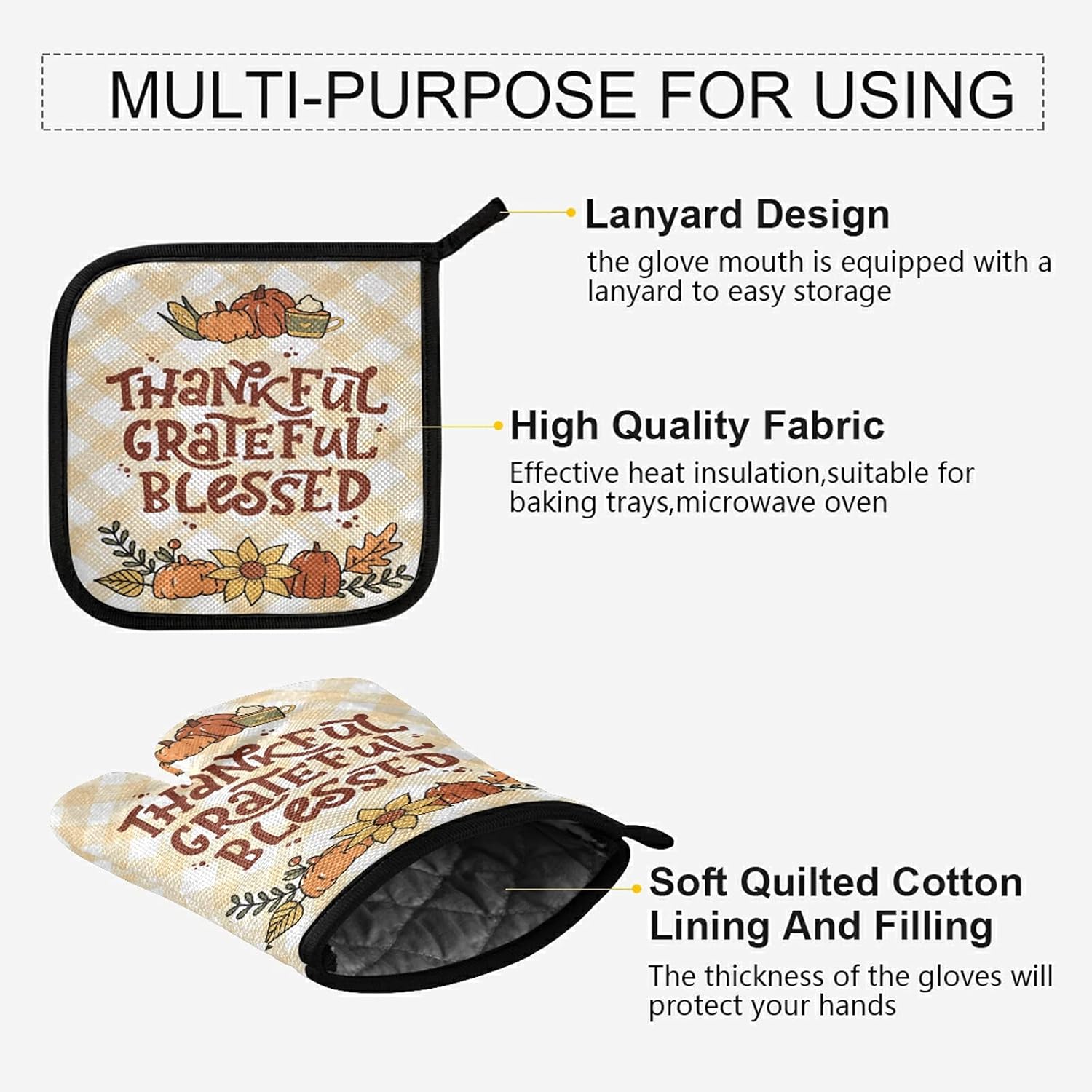 Grateful Globes Oven Mitt Set