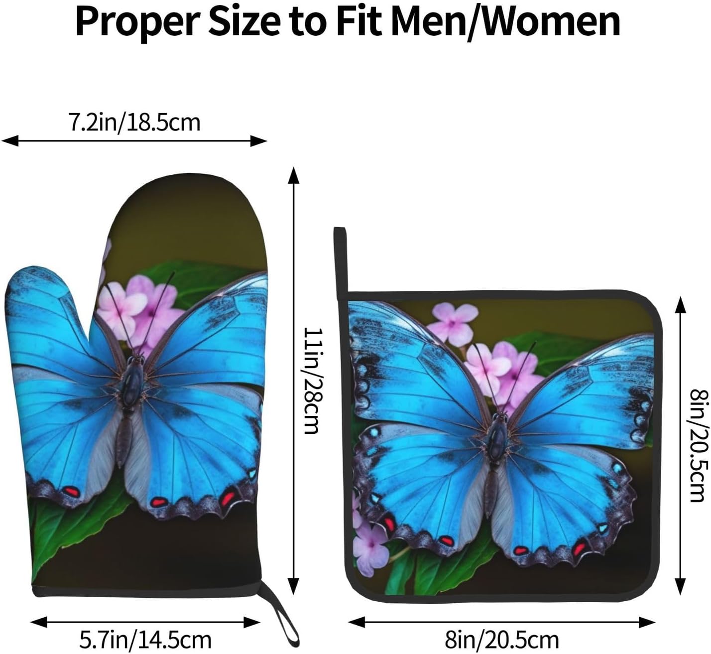 Beautiful Butterfly Oven Mitts