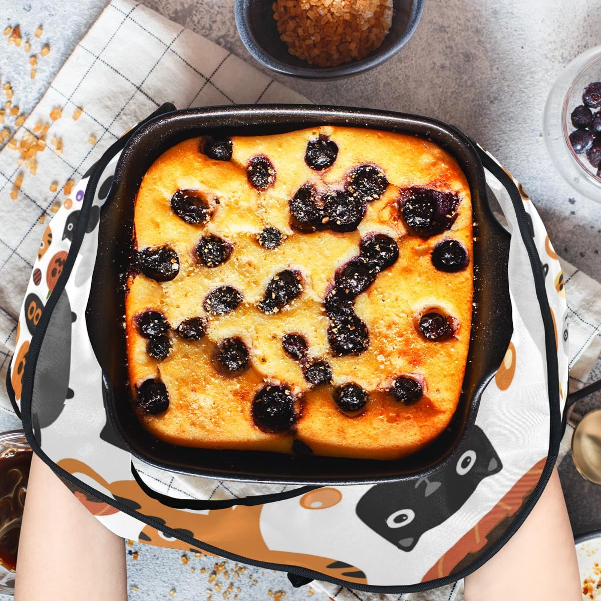 Halloween Double Oven Mitts Heat-Resistant