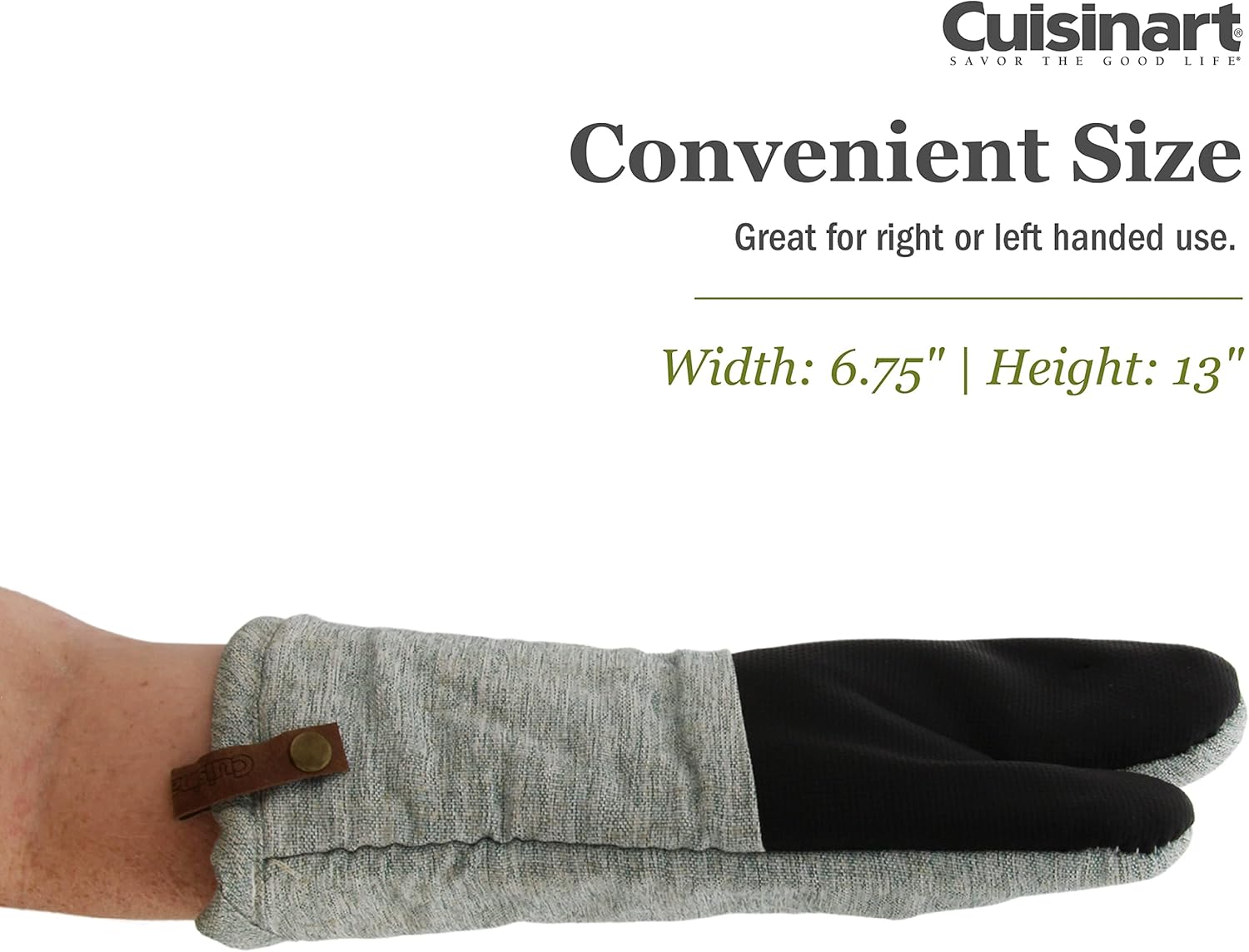 Cuisinart Chambray Oven Mitts 2pk - Heat Resistant