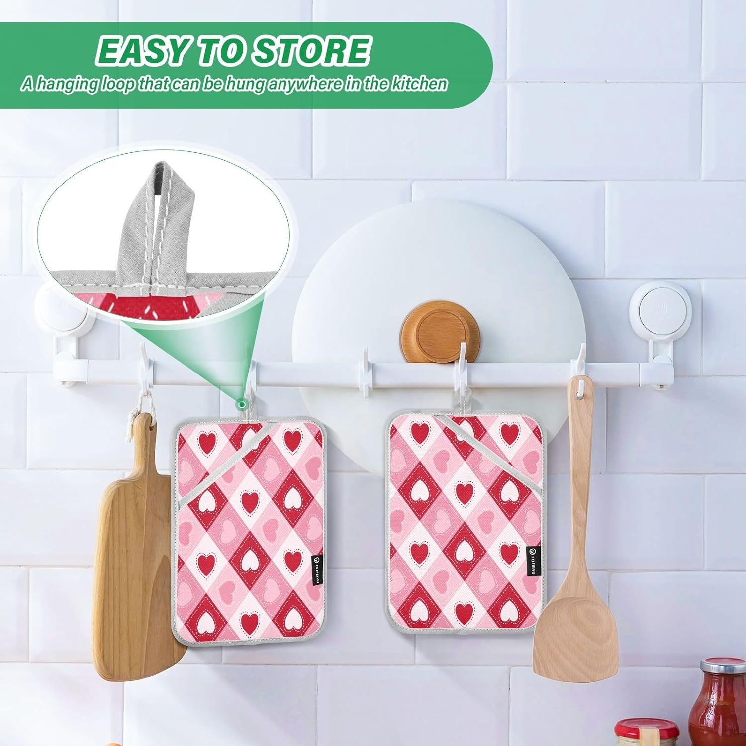 Cldeci Oven Mitt Heat Resistant Potholders