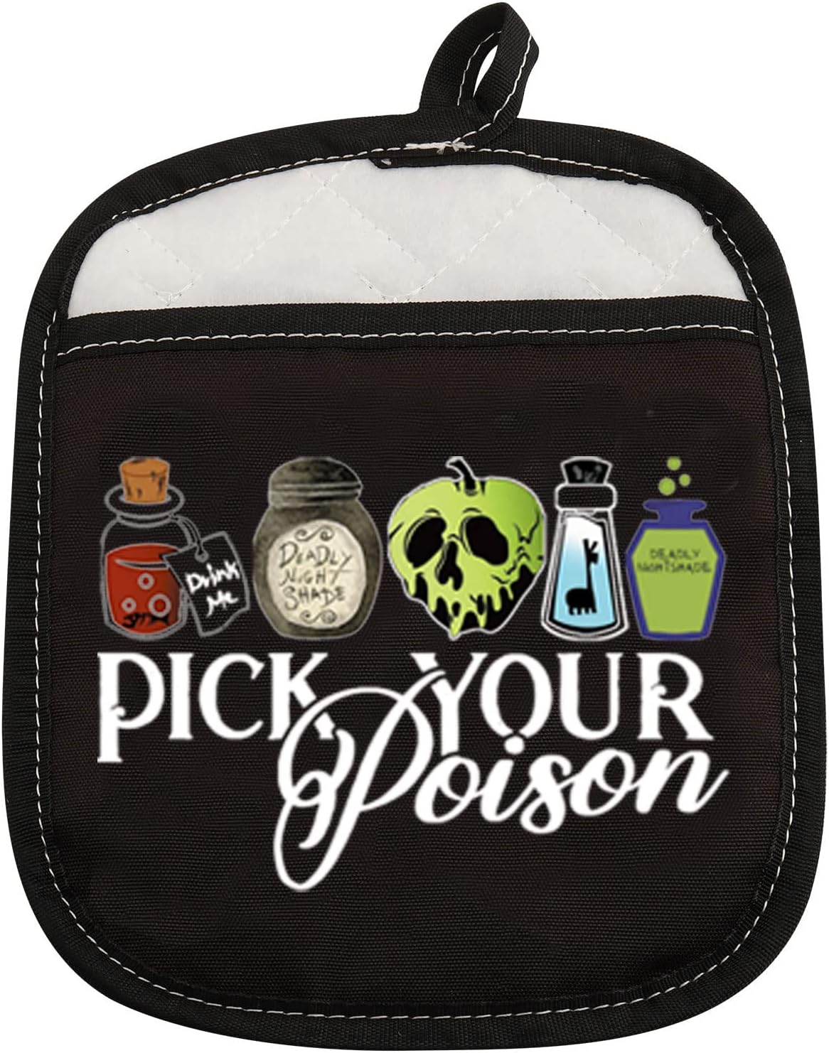 ZJXHPO Halloween Pick Your Poison witch Pot Holder Gift for Villains