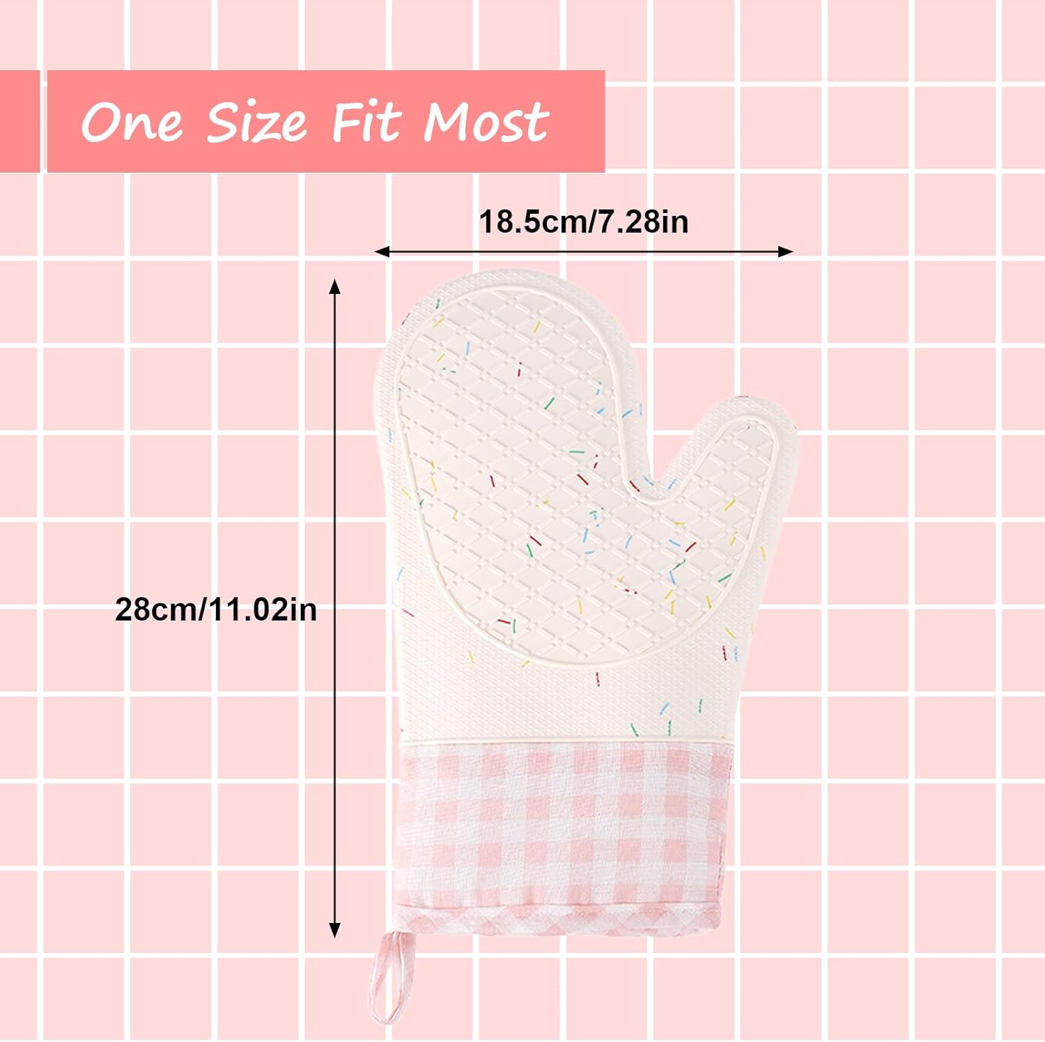 Silicone Confetti Oven Mitts Pair