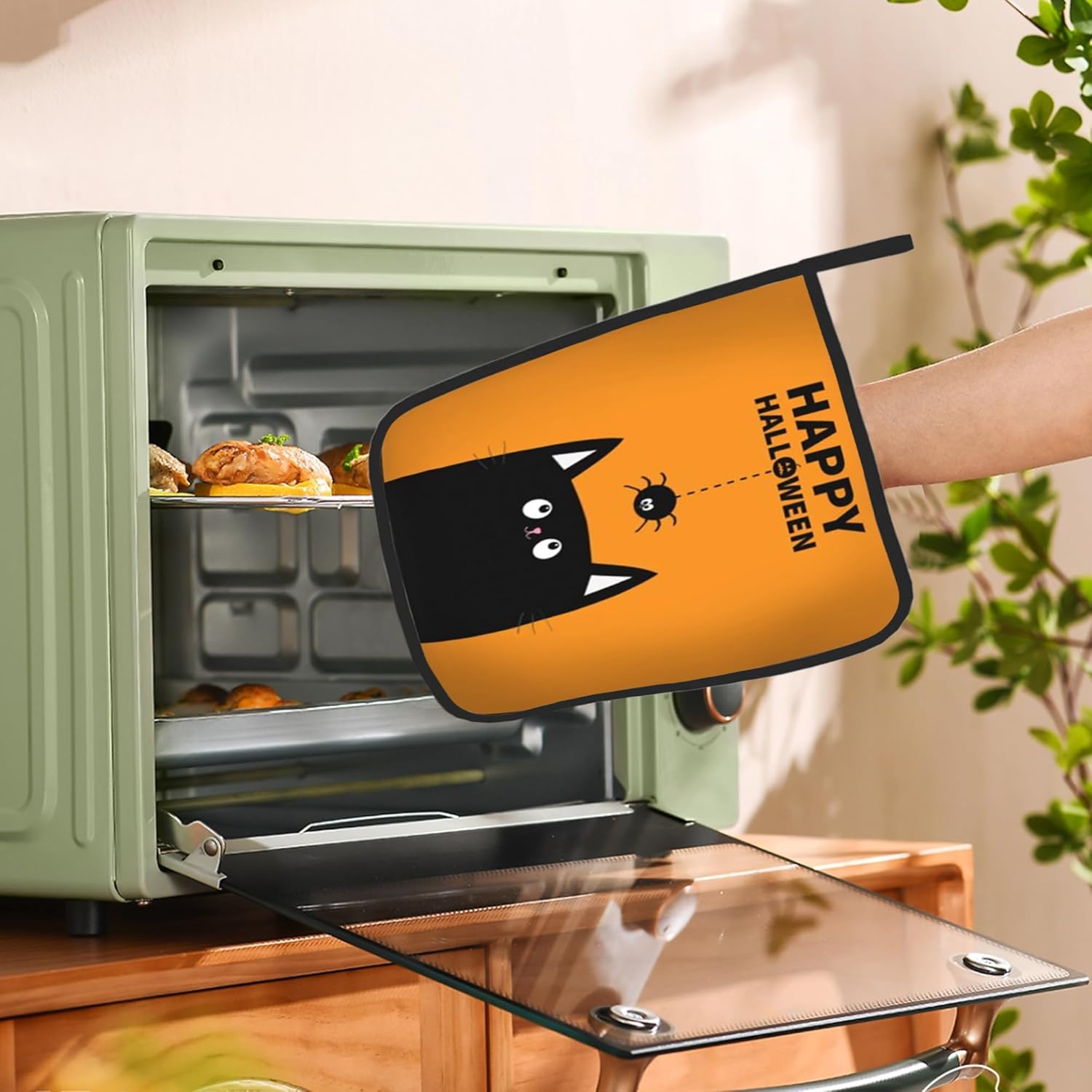 BAMOWEY Happy Halloween Pot Holders Set of 2