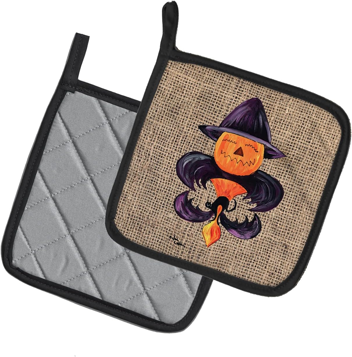 Carolines Treasures Trick or Treat Halloween Pair of Pot Holders