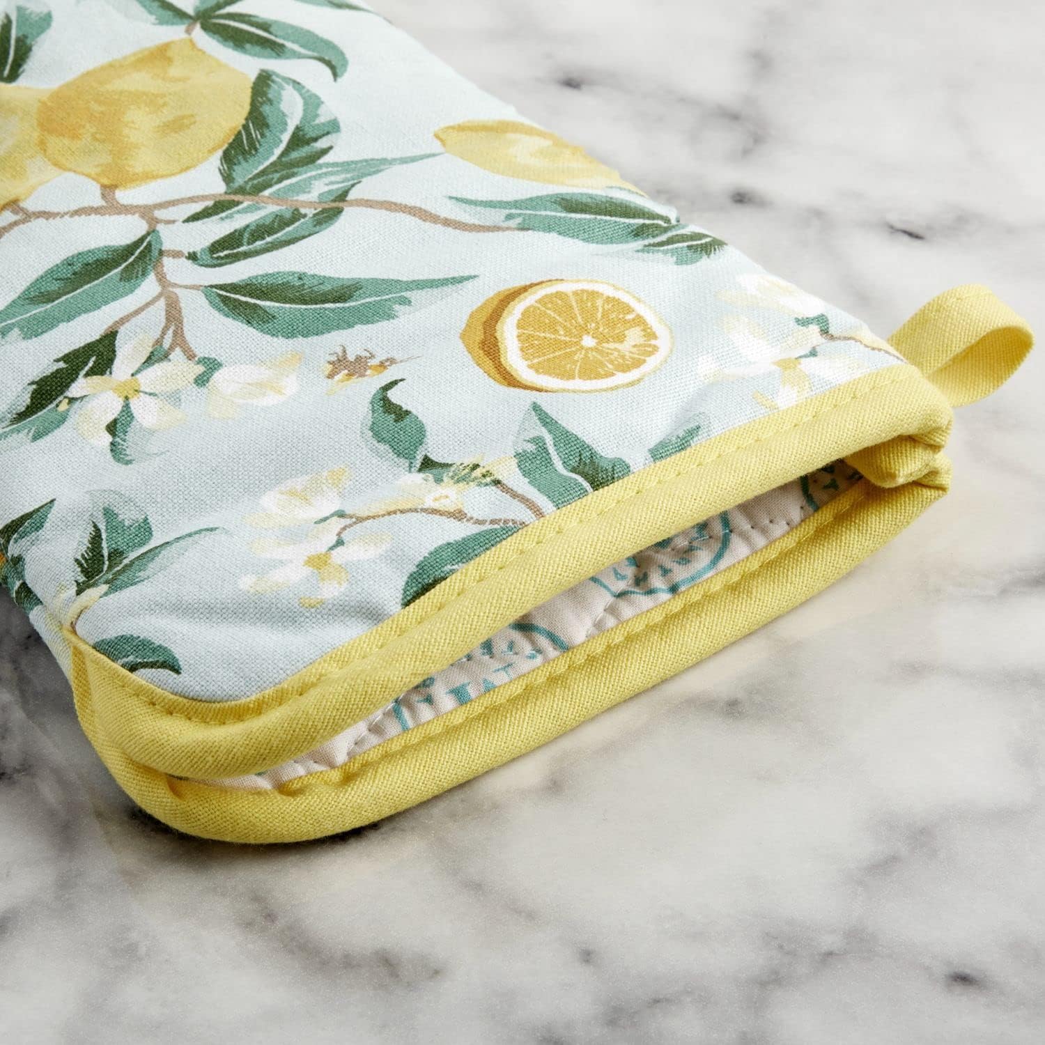 Martha Stewart Lemon Whimsy Oven Mitt Set