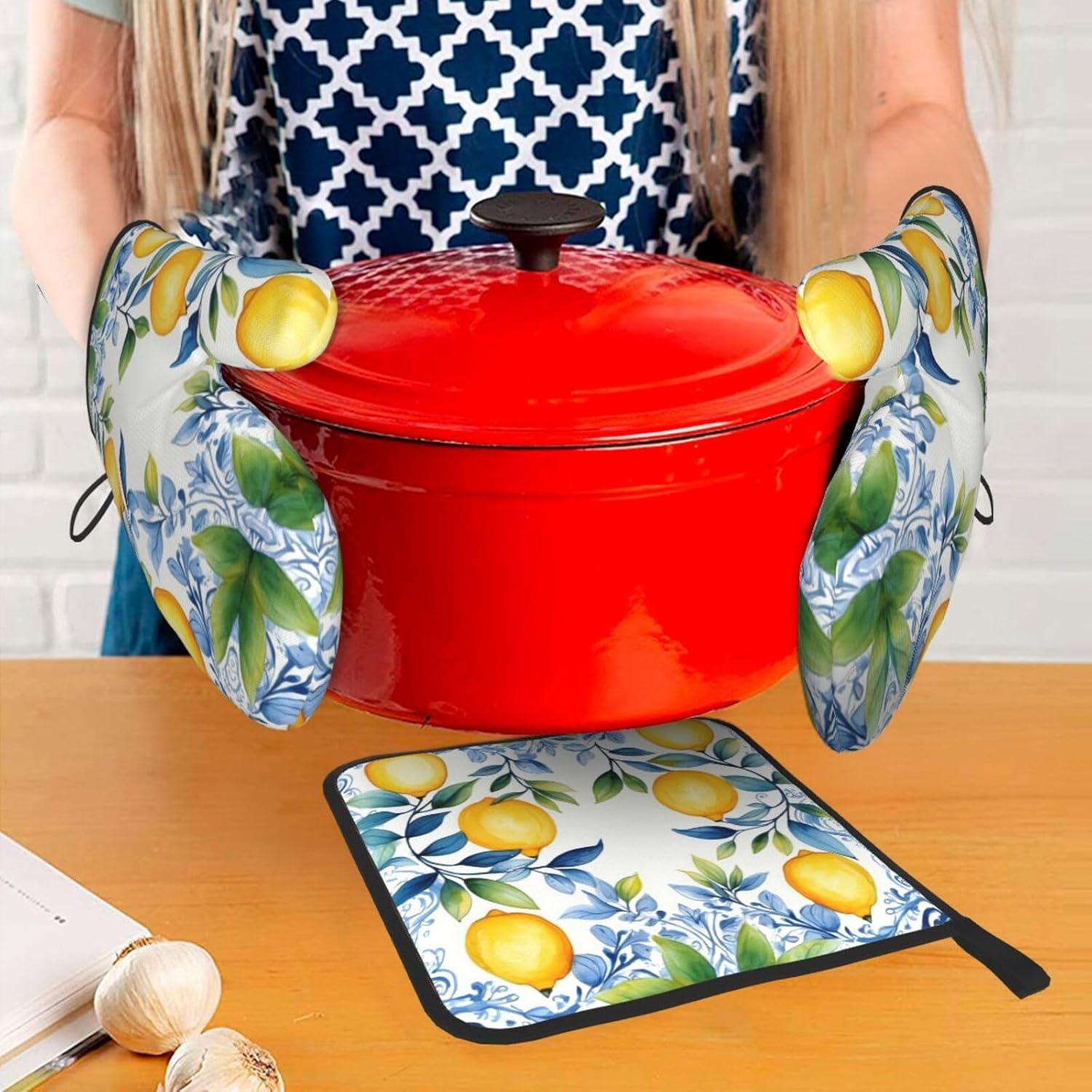 Edafol Oven Mitts and Pot Holders 3 Pack Set