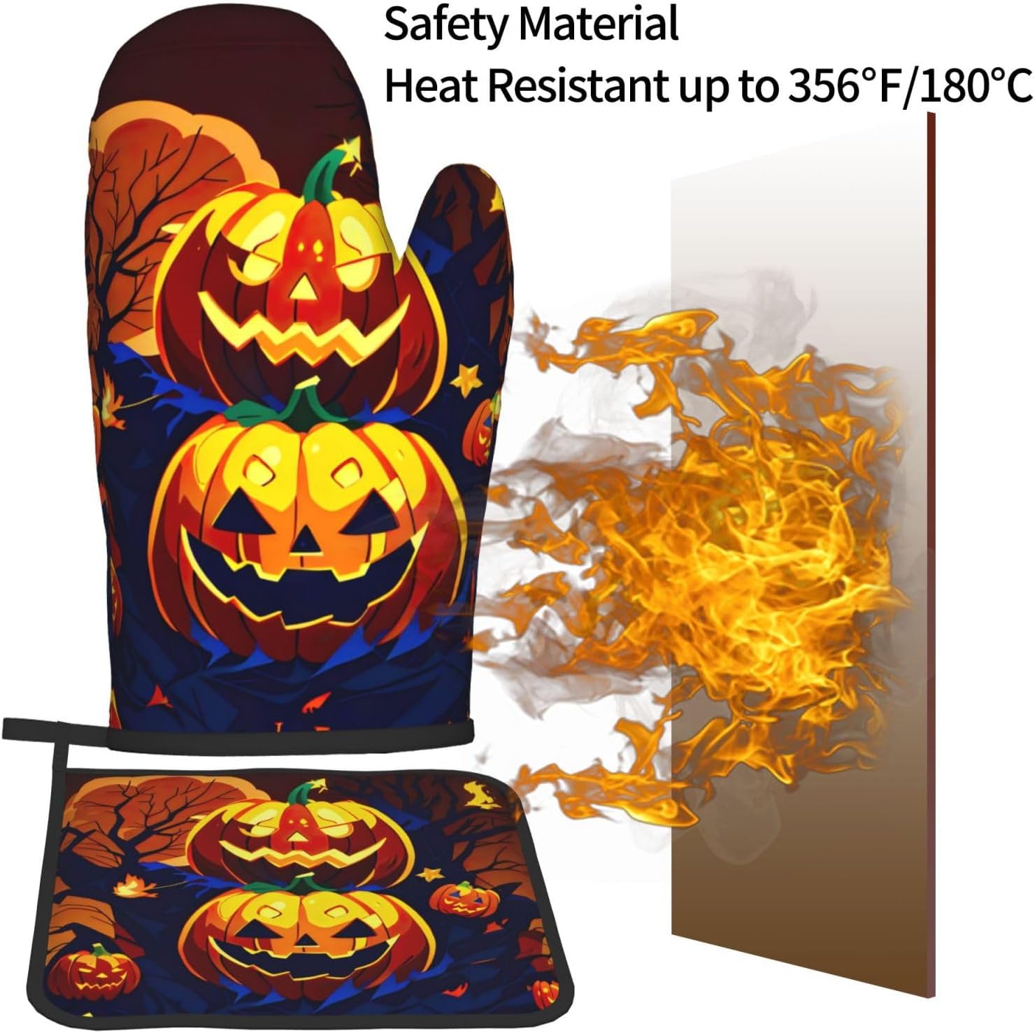 Halloween Pumpkin Set for Oven Pot Rack