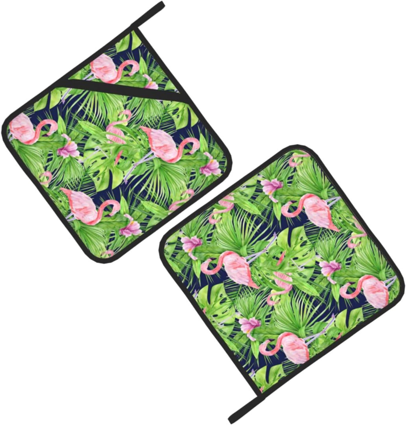 Elegant Heat-Resistant Flamingo Potholders for Kitchen Collection
