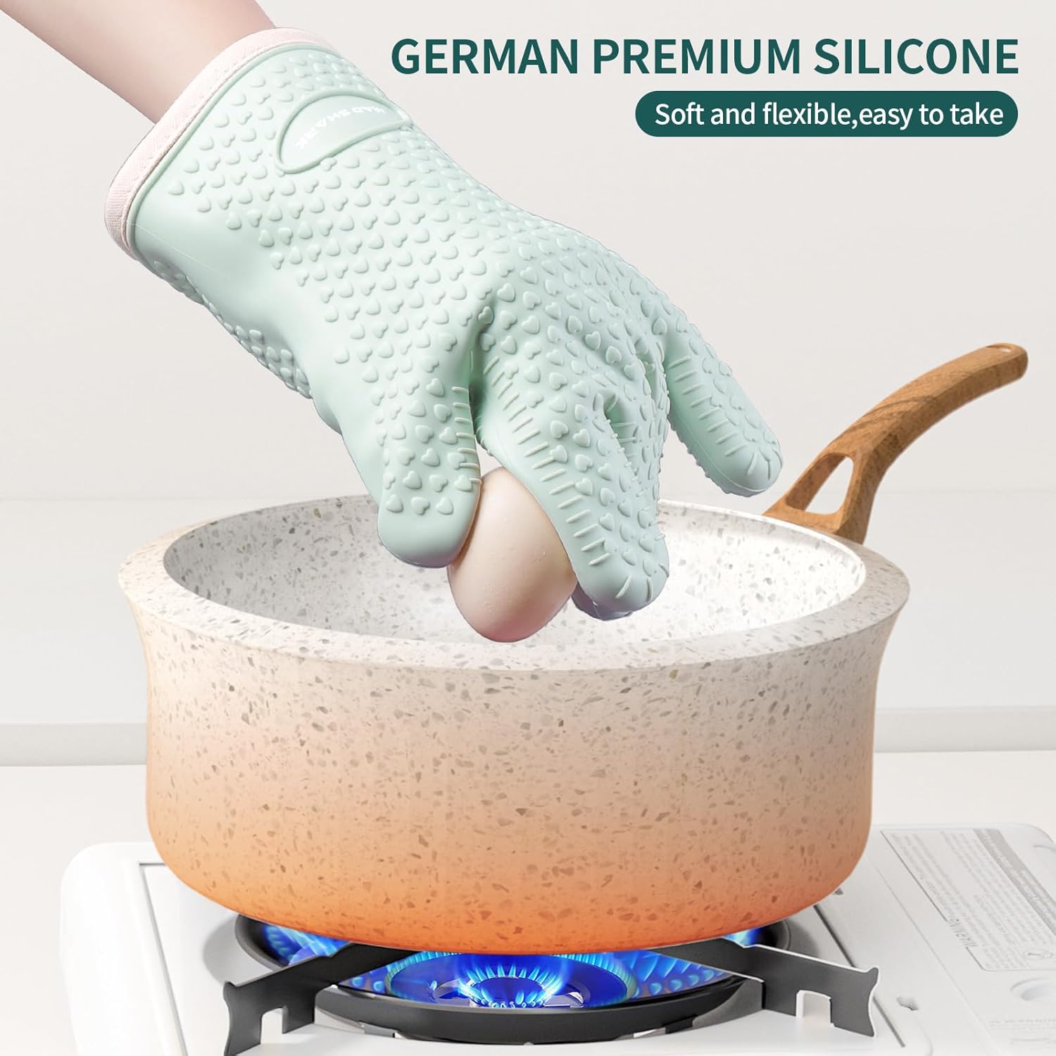 MAD SHARK Heat-Resistant Silicone Oven Mitts