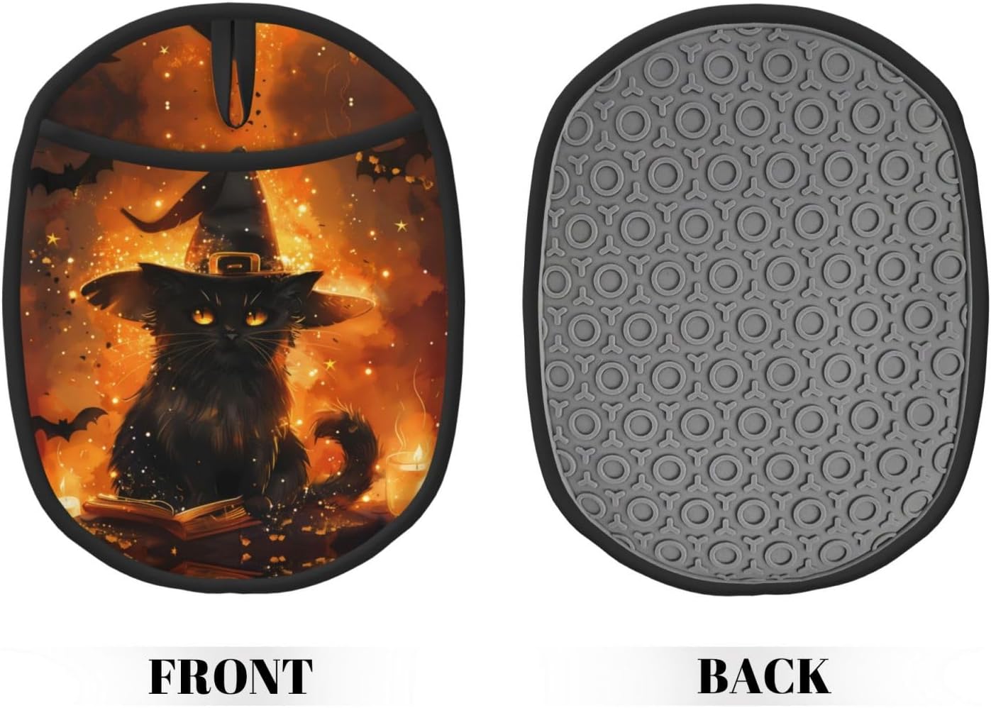 Premium Silicone Pot Holders with Halloween Design