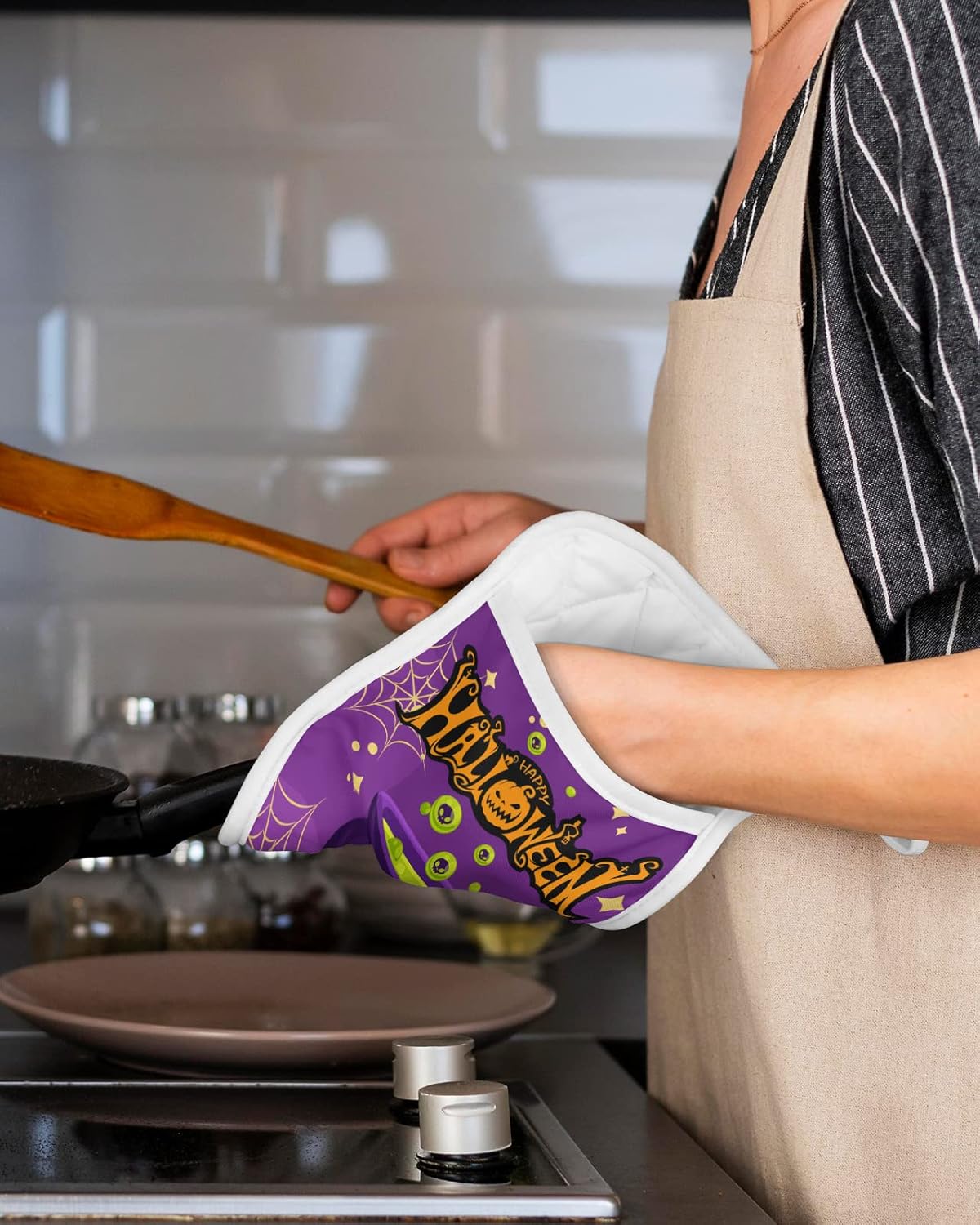Festive Halloween Witch Pot Holders
