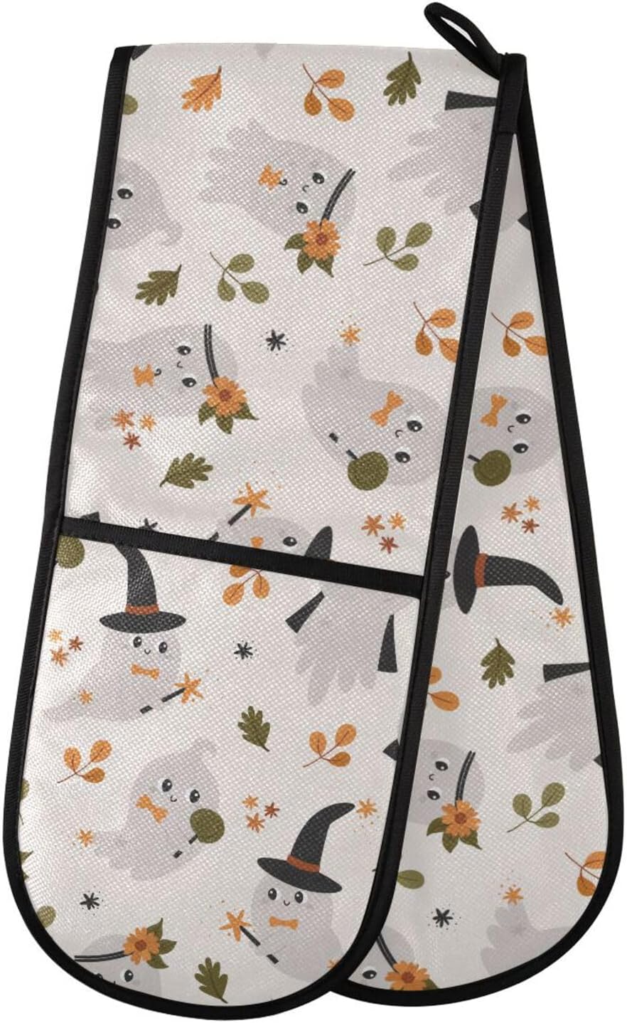 Susiyo Double Oven Mitts Halloween Ghosts