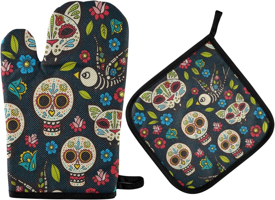 Home Kitchen Halloween Oven Mitts
