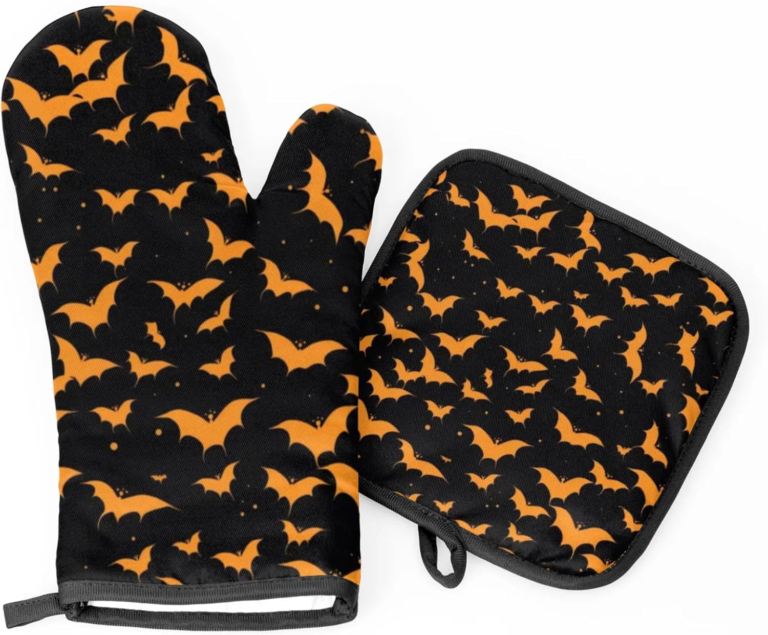 Silly Halloween Bats Oven Mitts