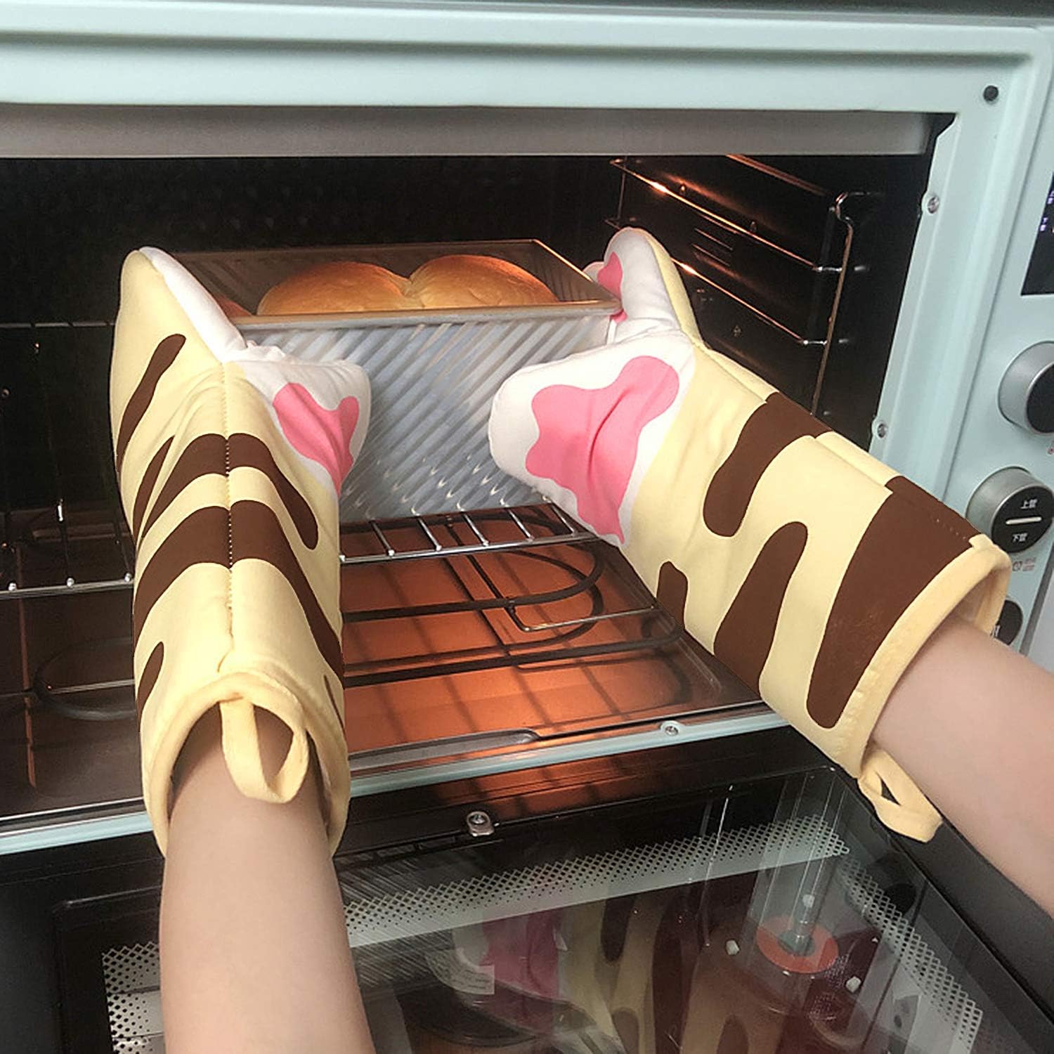 Holiberty Cute Cat Claws Oven Mitts 1 Pair