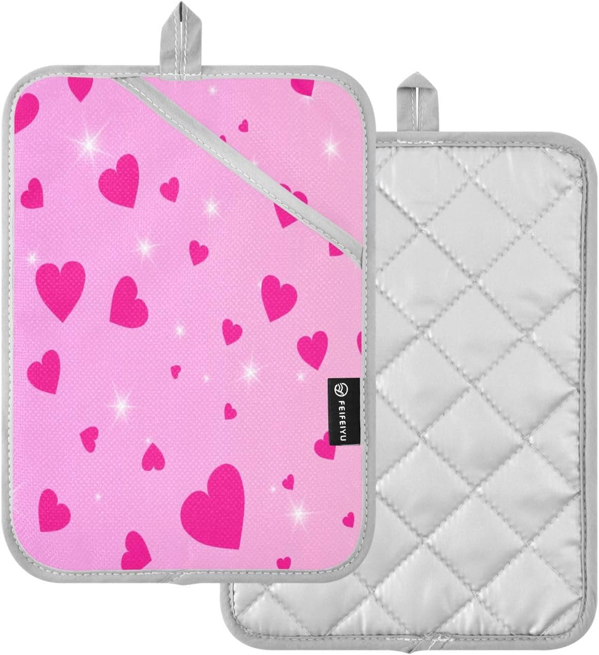 Preciosa Pink Heart Oven Mitt 2-Pack