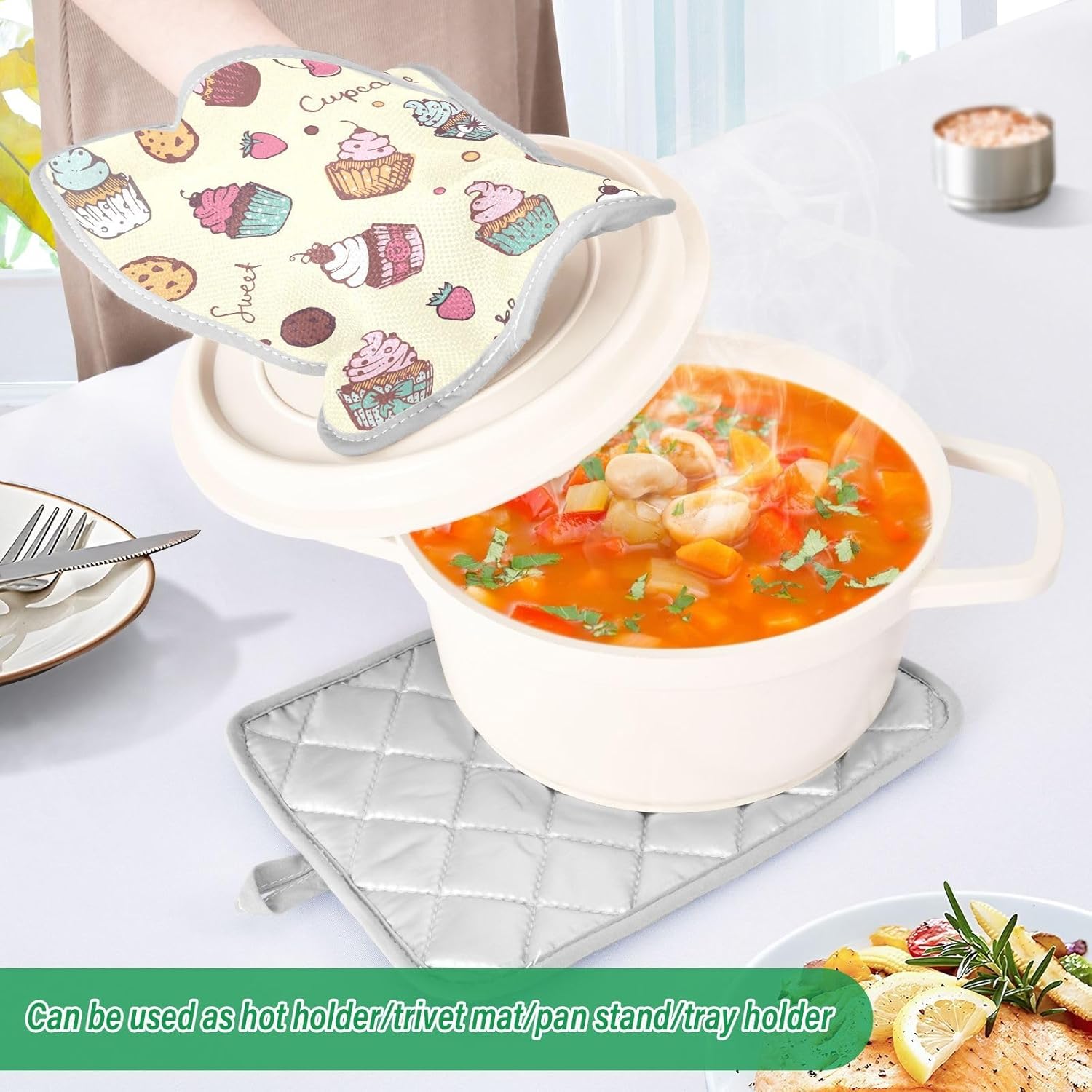 Perfect for Baking Heat-Resistant Potholders for Ovenmitts