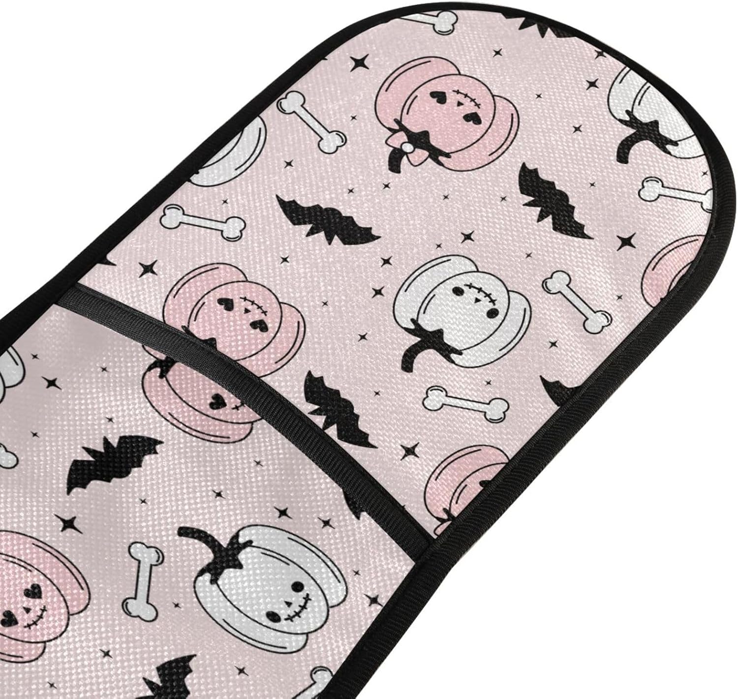 Double Oven Mitts Halloween Pink pumpkin Bats heat-resistant oven glove