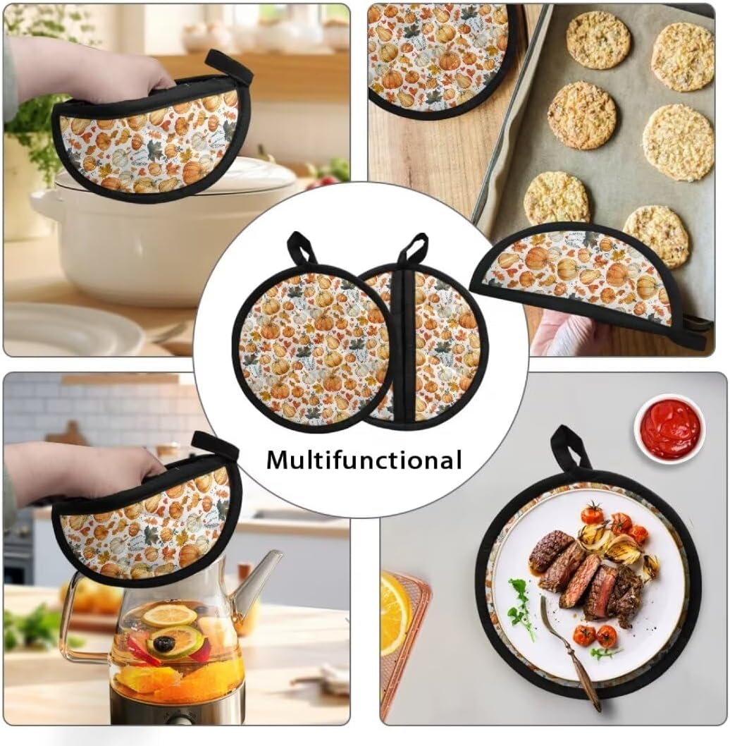 Pumpkin Pot Holder with Pockets Halloween