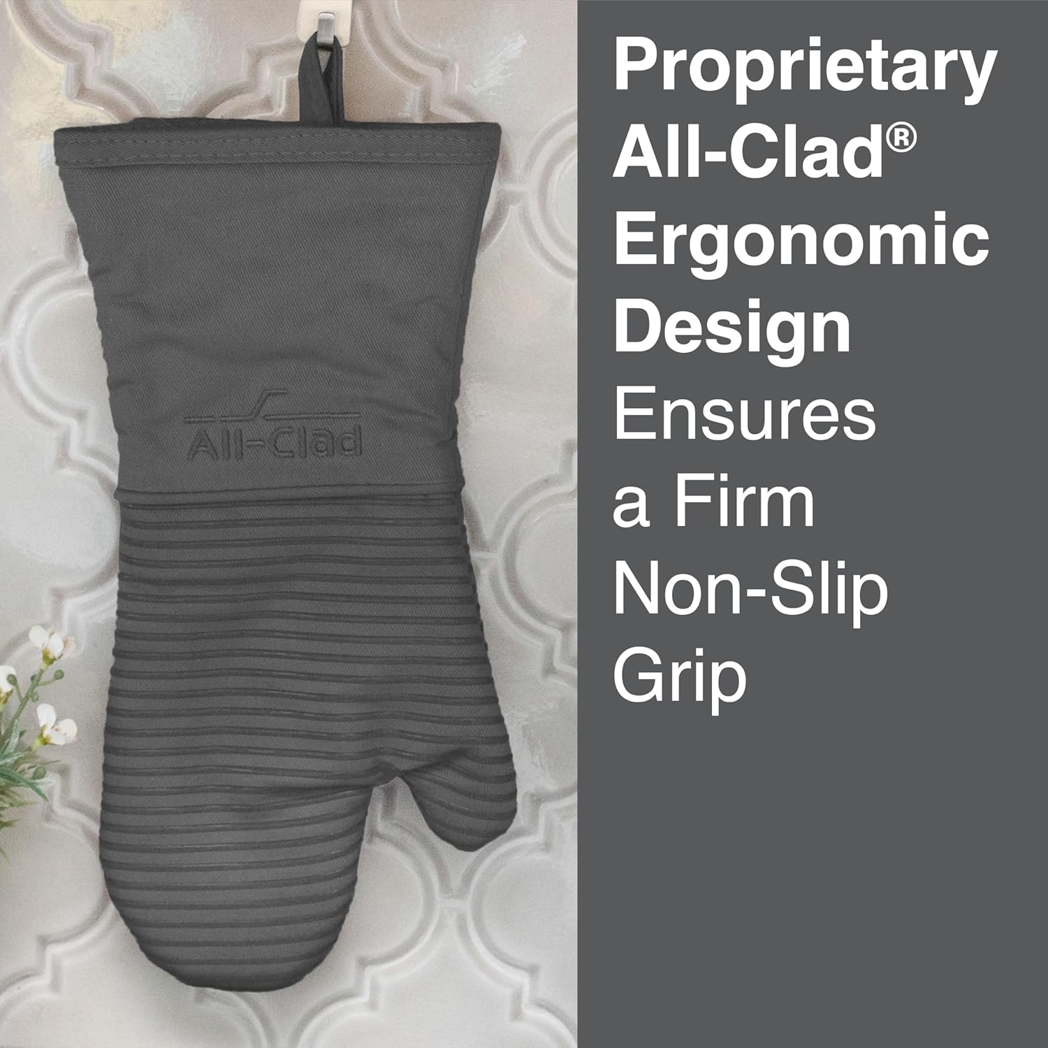 Sturdy Heat-Resistant Oven Mitt for 500F Soft Machine Washable