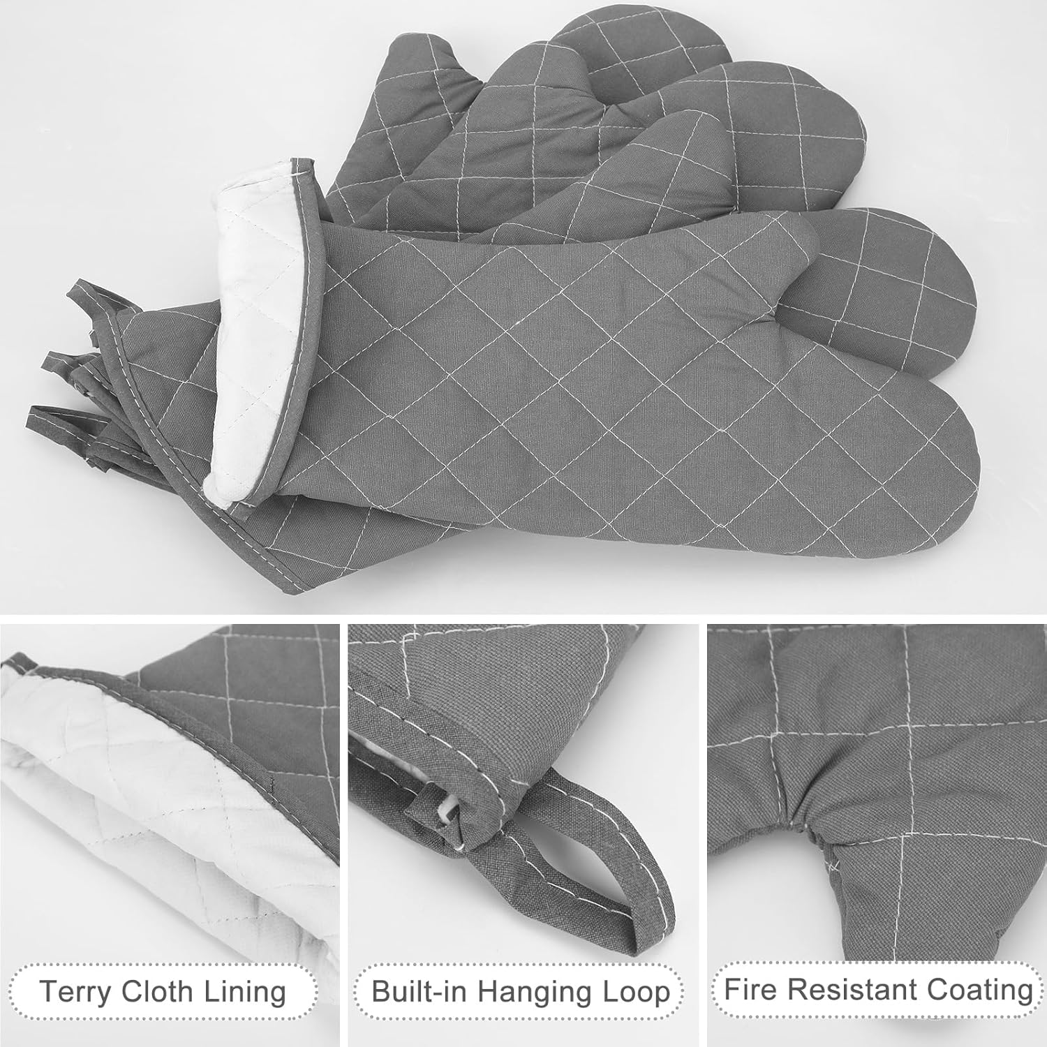 High-Quality Heat-Resistant 17 Oven Mitts for Kitchen Use