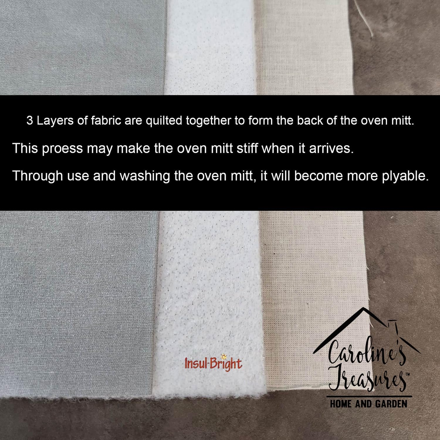 YYC Heat-Resistant Oven Mitt with Sturdy Design for Baking Cooking