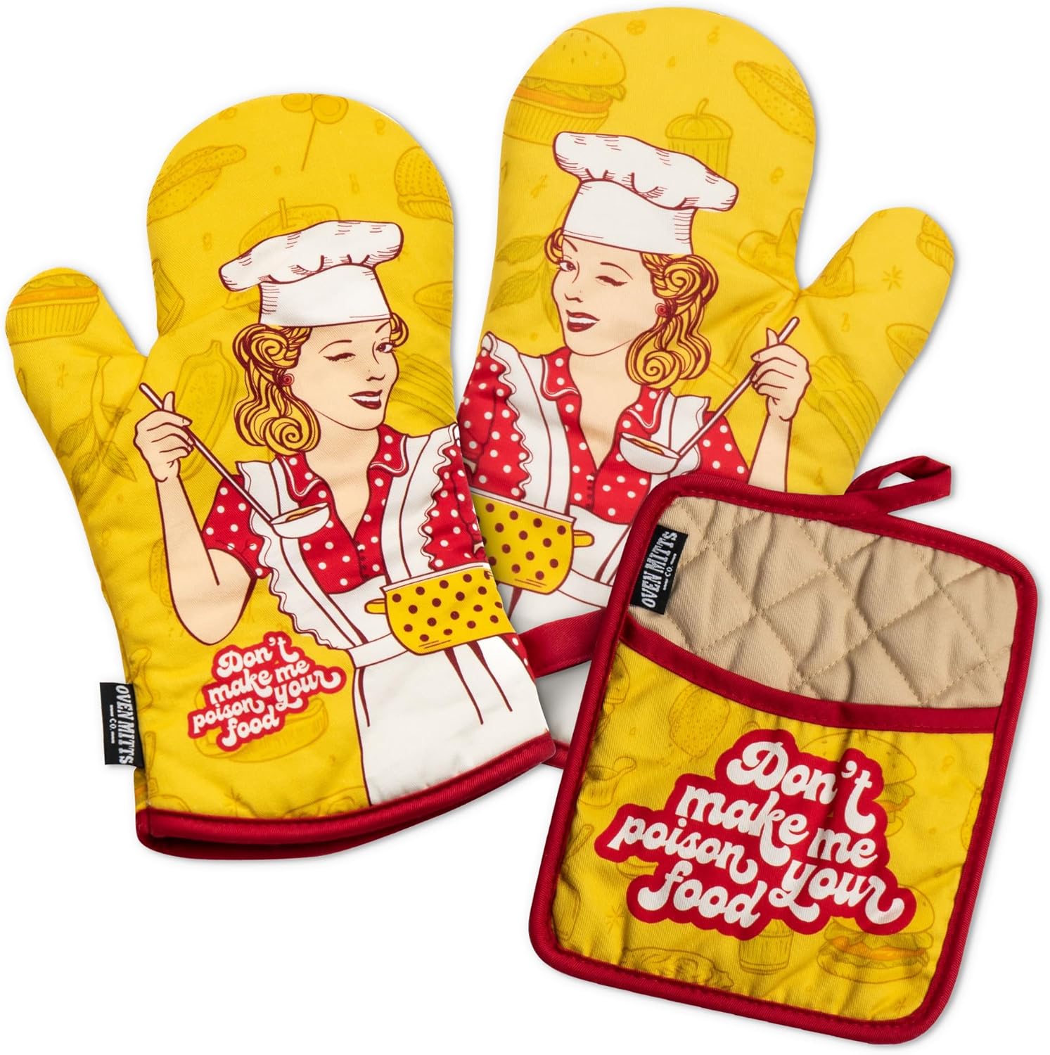 Top Choice Oven Mitts and Pot Holder Set