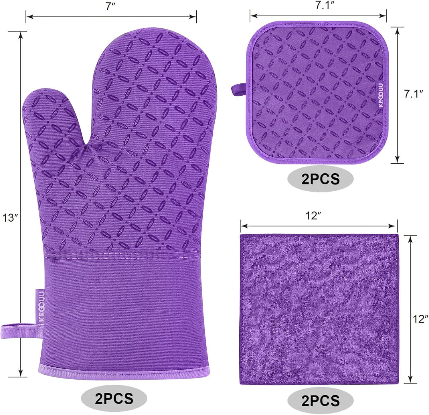 Oven Mitt and Pot Holder Set
