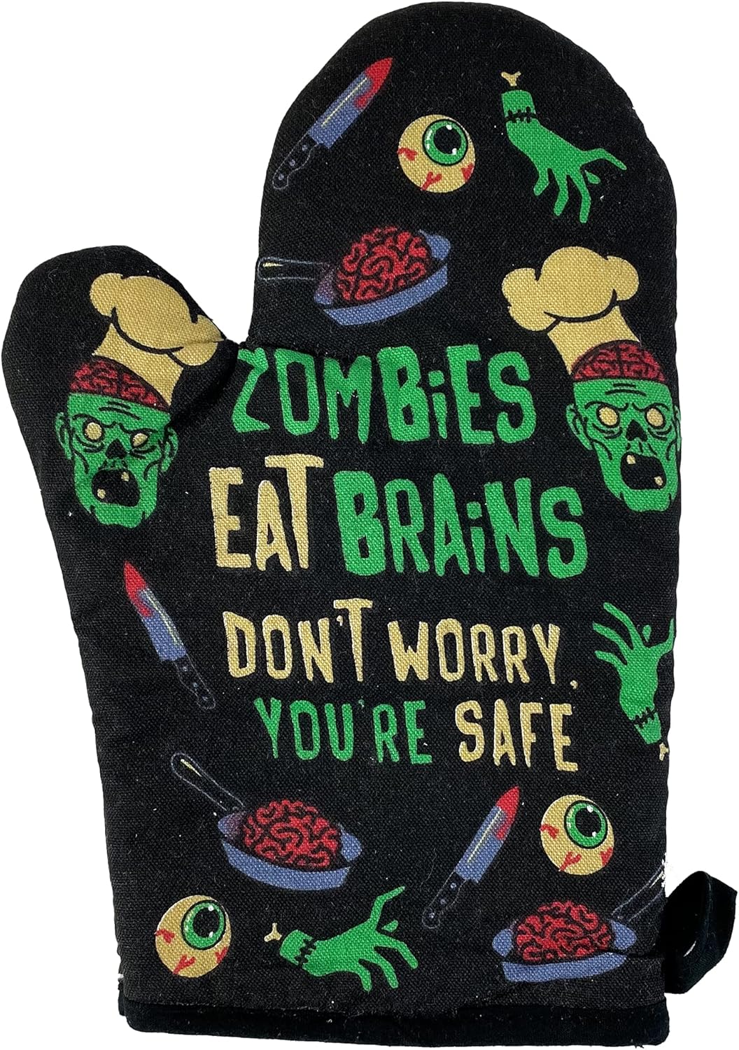 Crazy Dog Halloween Oven Mitt