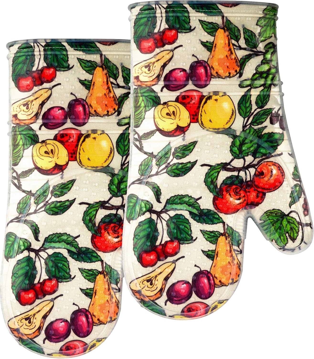 3-Piece Heat-Resistant Silicone Oven Mitts