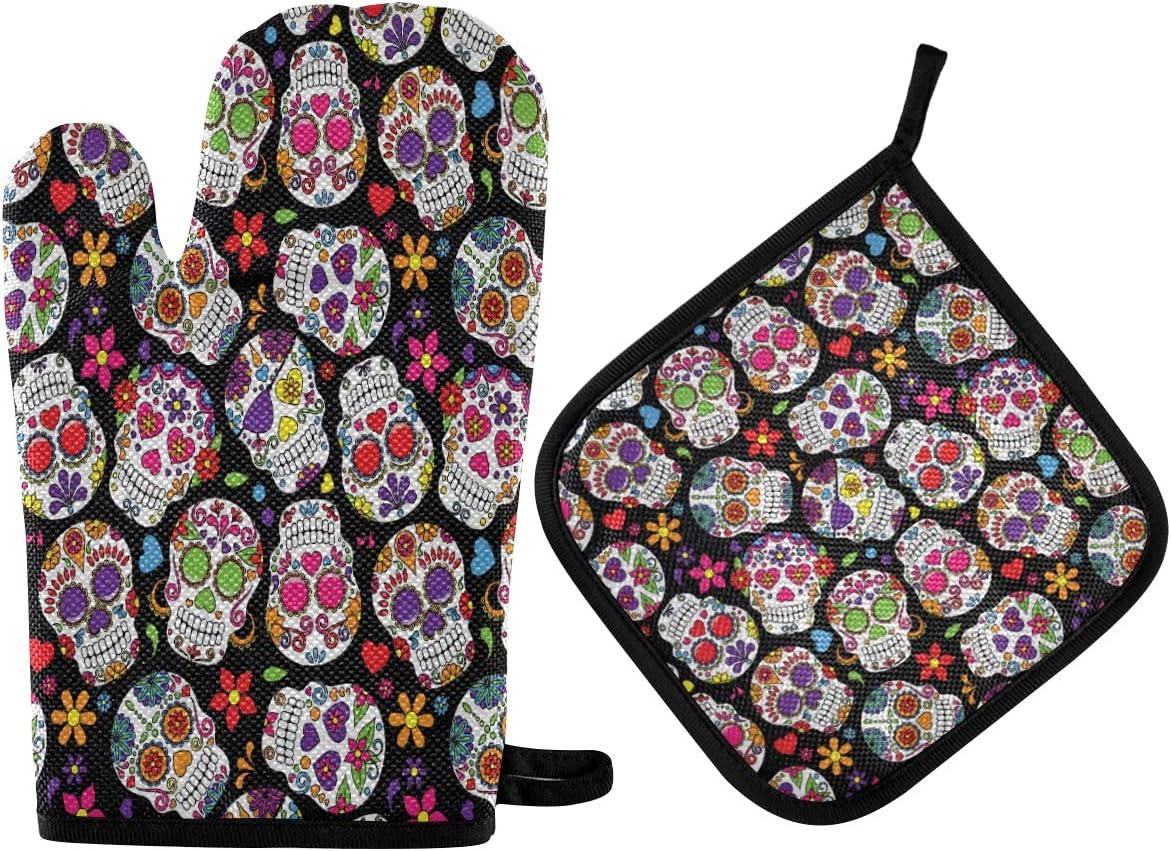 BOLOVA Celebrates with Halloween Skeleton Oven Mitts
