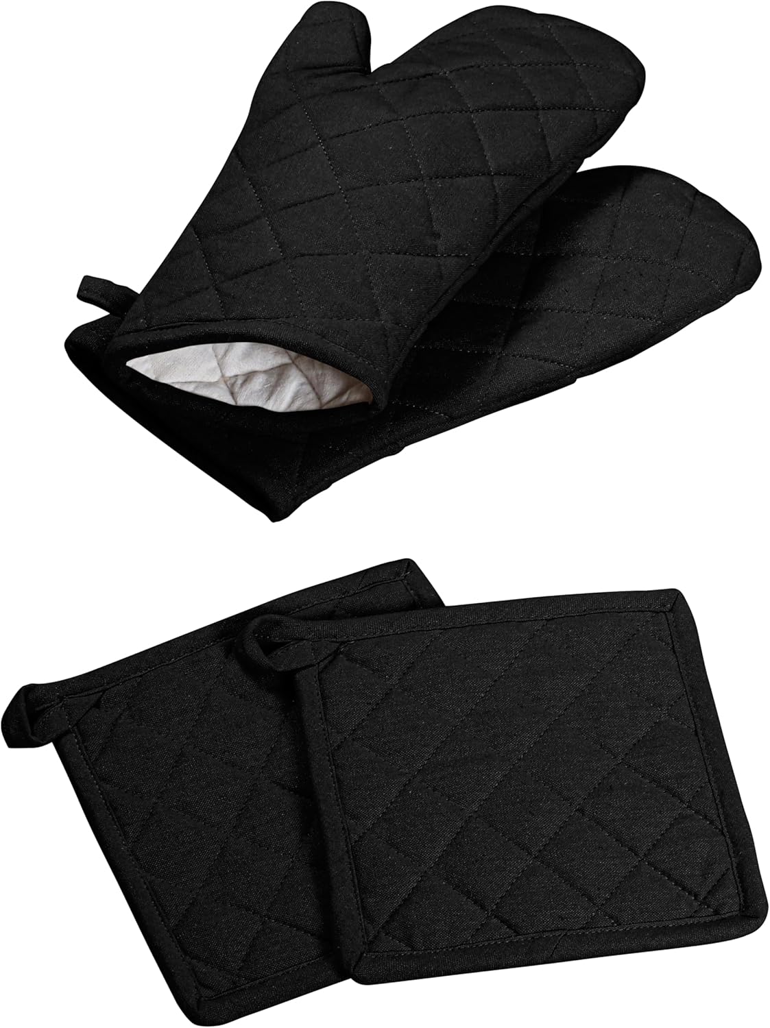 Oven Mitt Pot Holder Set 100 Cotton for Cookers
