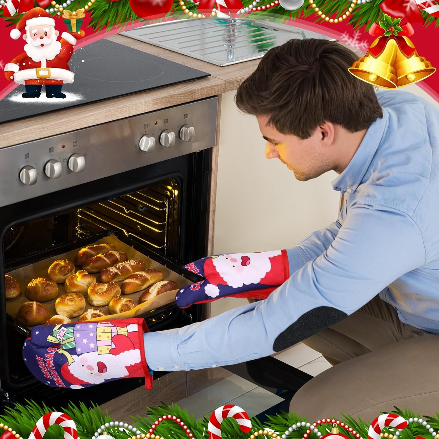 holiday oven mitts