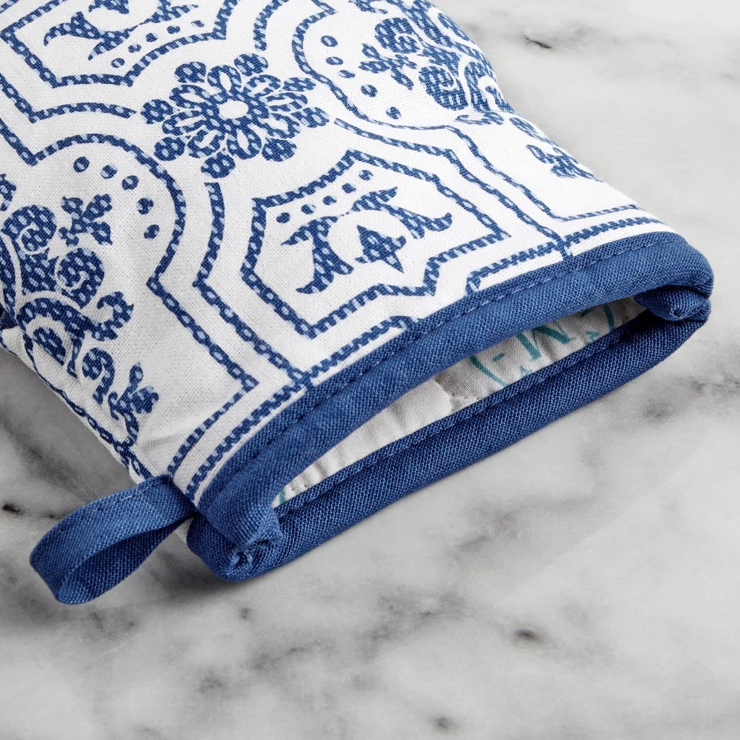 Martha Stewart Mini Oven Mitt 2-Pack Set Navy Blue