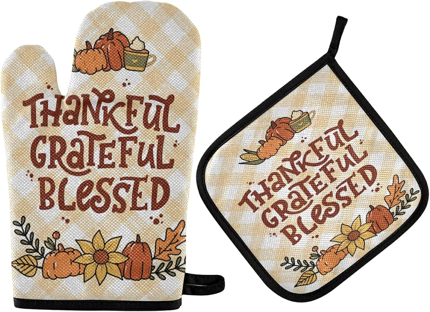 Grateful Globes Oven Mitt Set