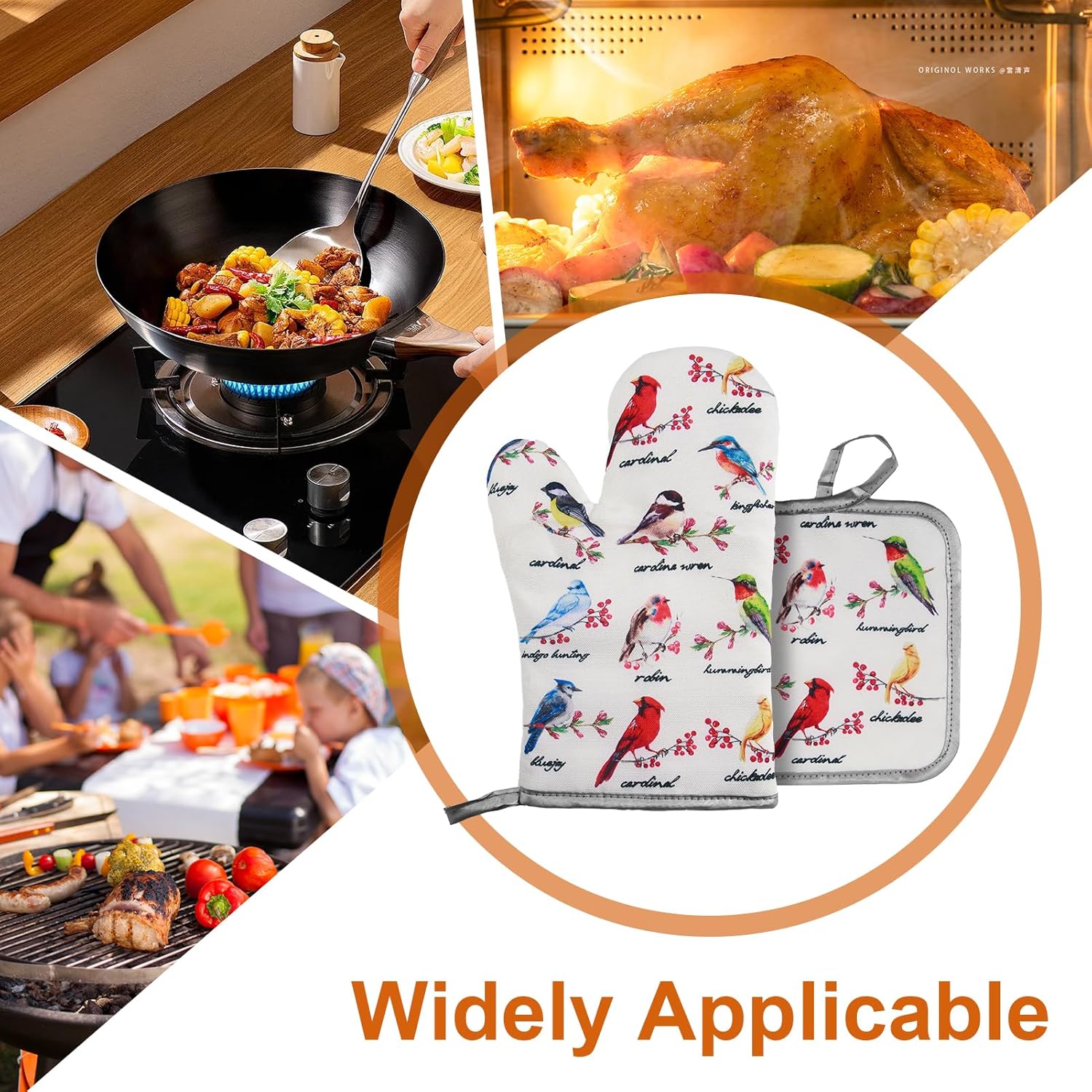 Pioneer Woman Oven Mitts Pot Holders Set